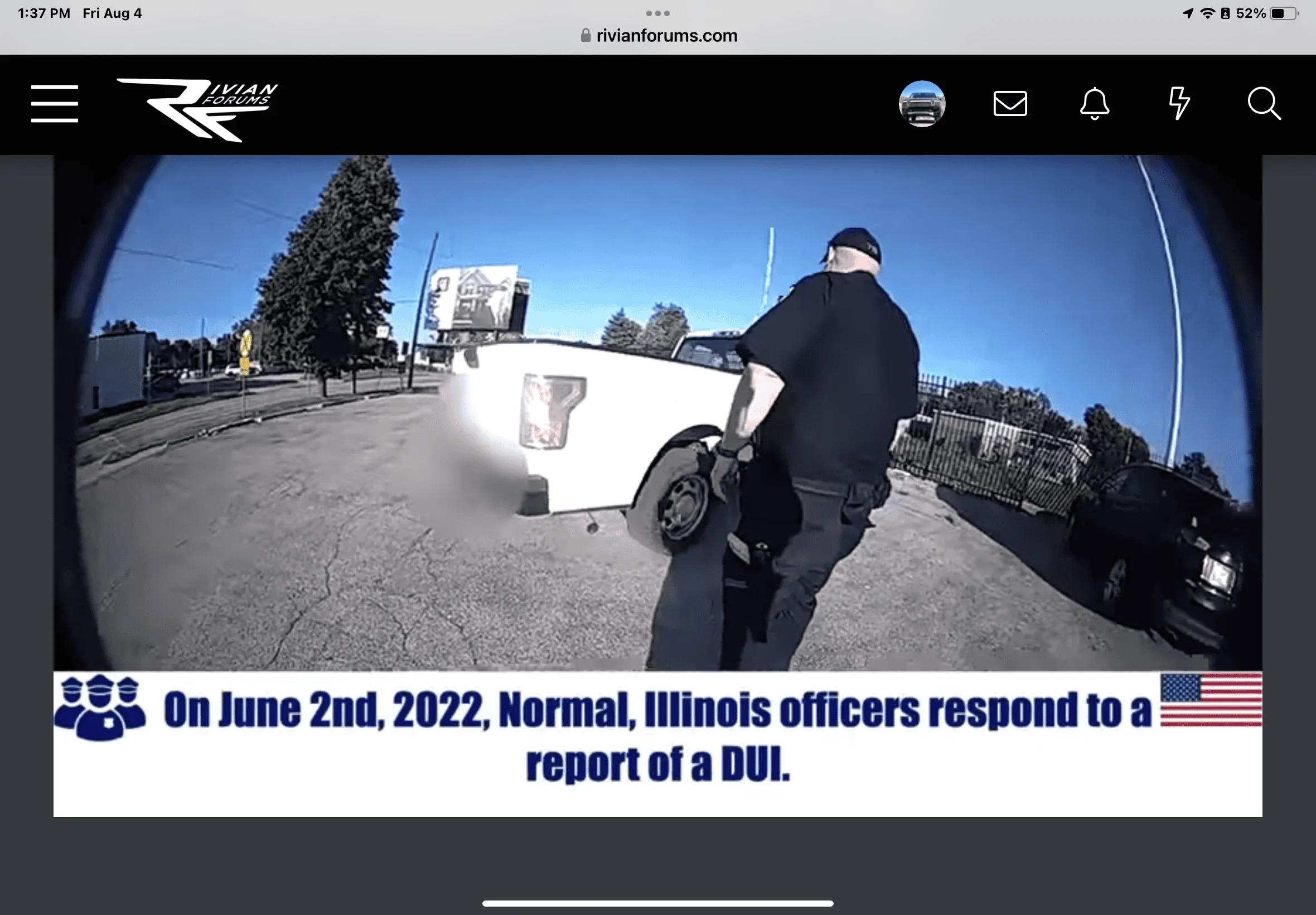 Rivian R1T R1S Rivian employee arrested for DUI IMG_0094