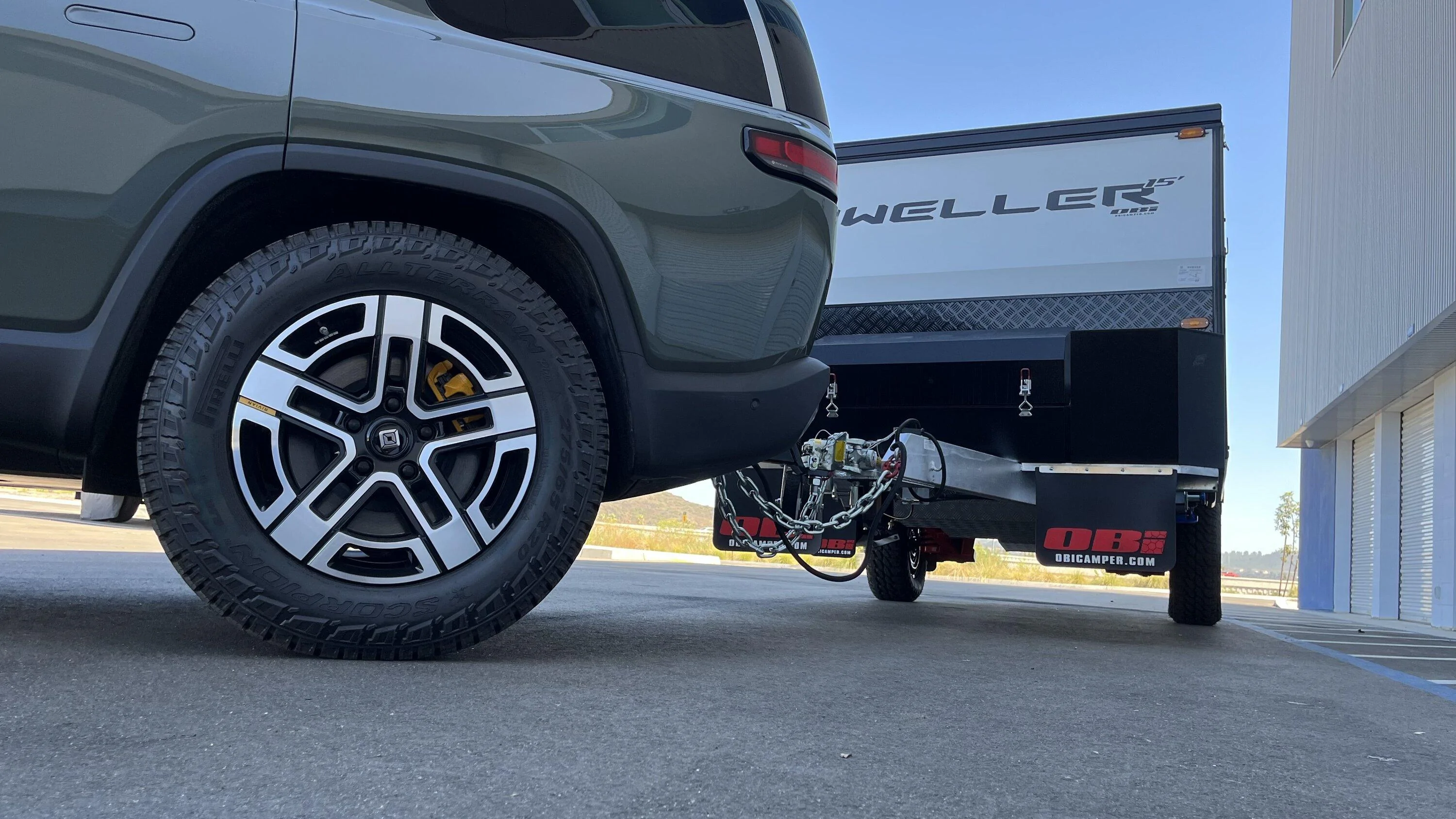 Rivian R1T R1S Outback Innovations ‘DWELLER 15’ Overlanding Trailer For R1S Towing IMG_0179