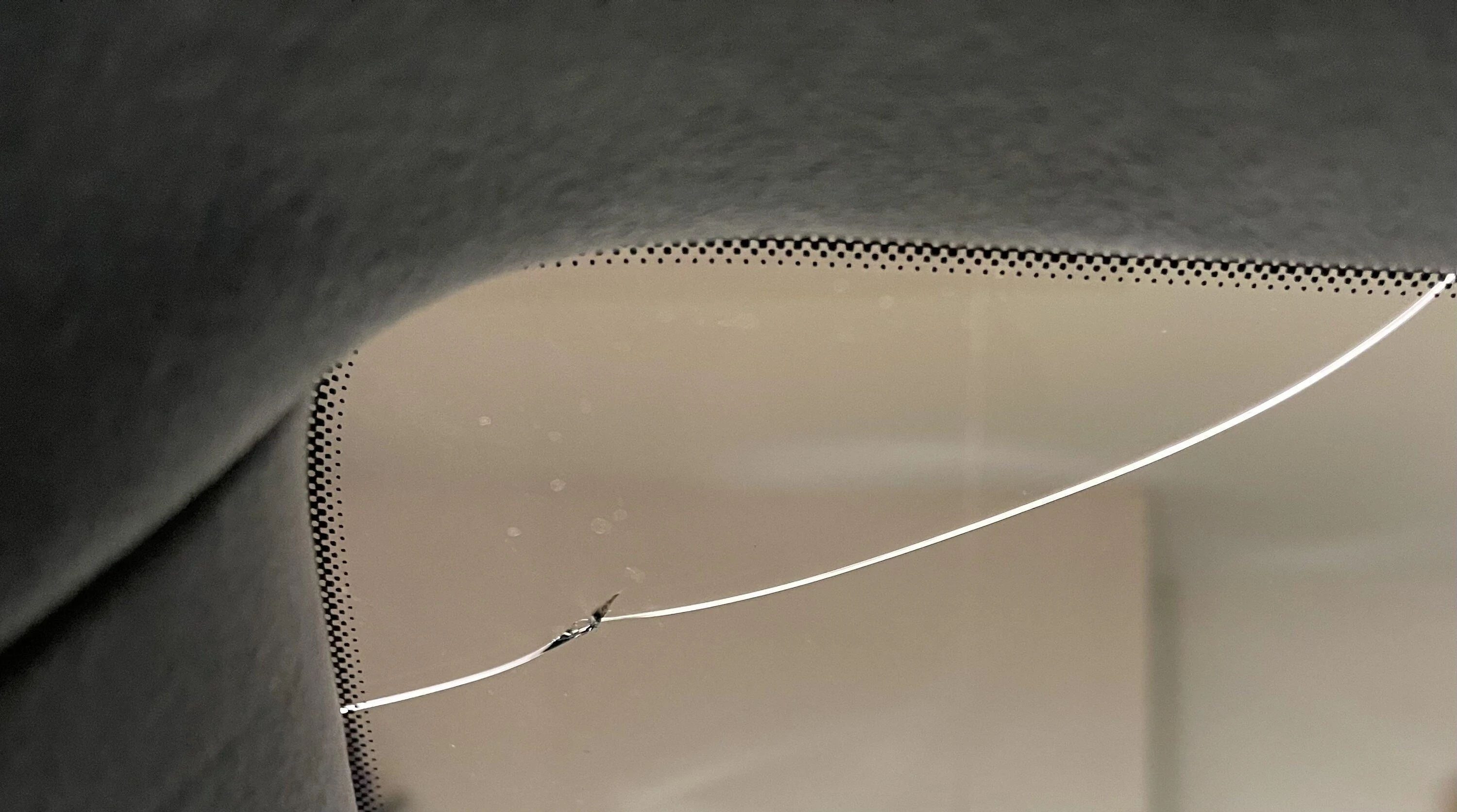 Rivian R1T R1S Windshield Crack IMG_2939