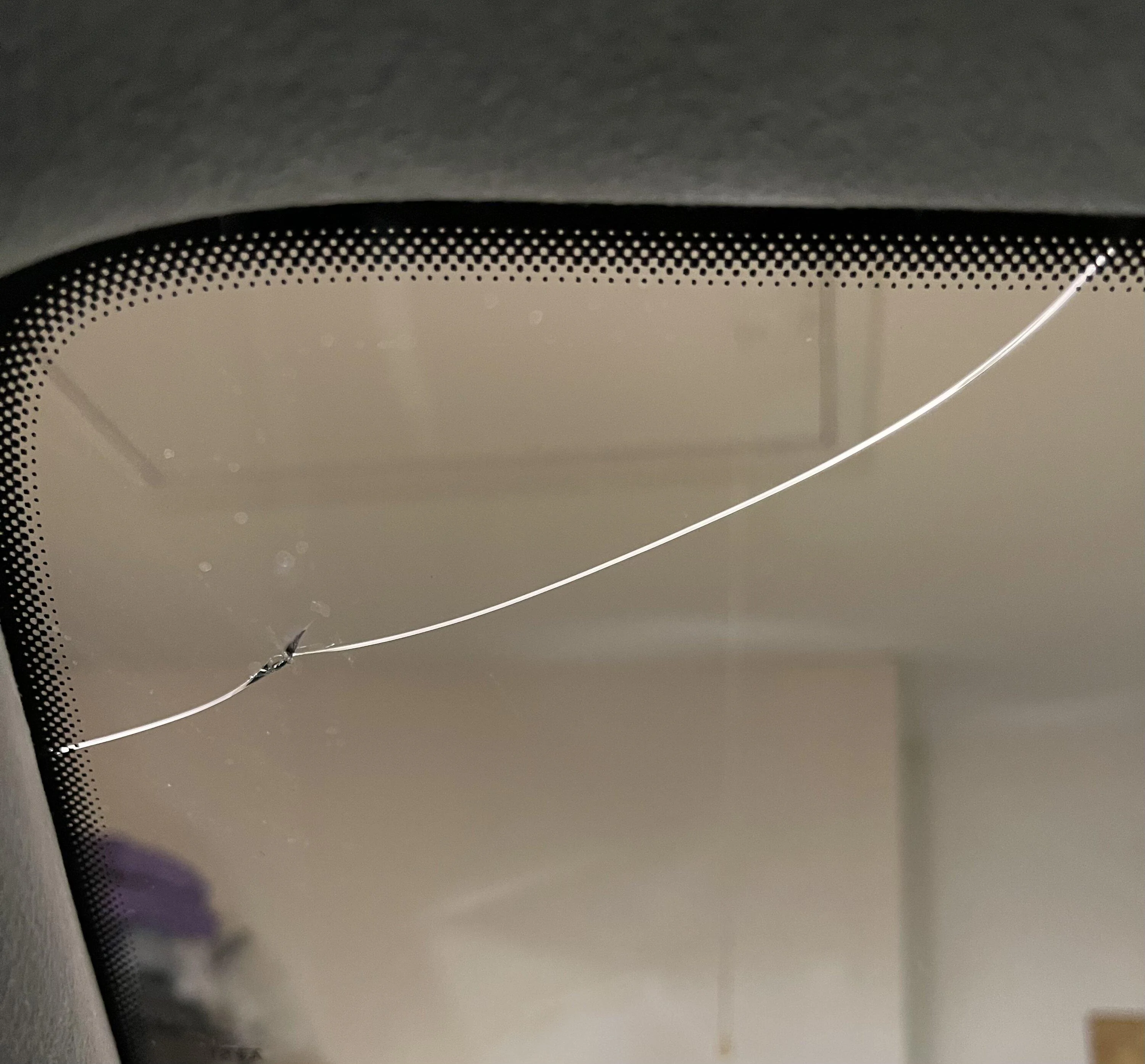 Rivian R1T R1S Windshield Crack IMG_2940