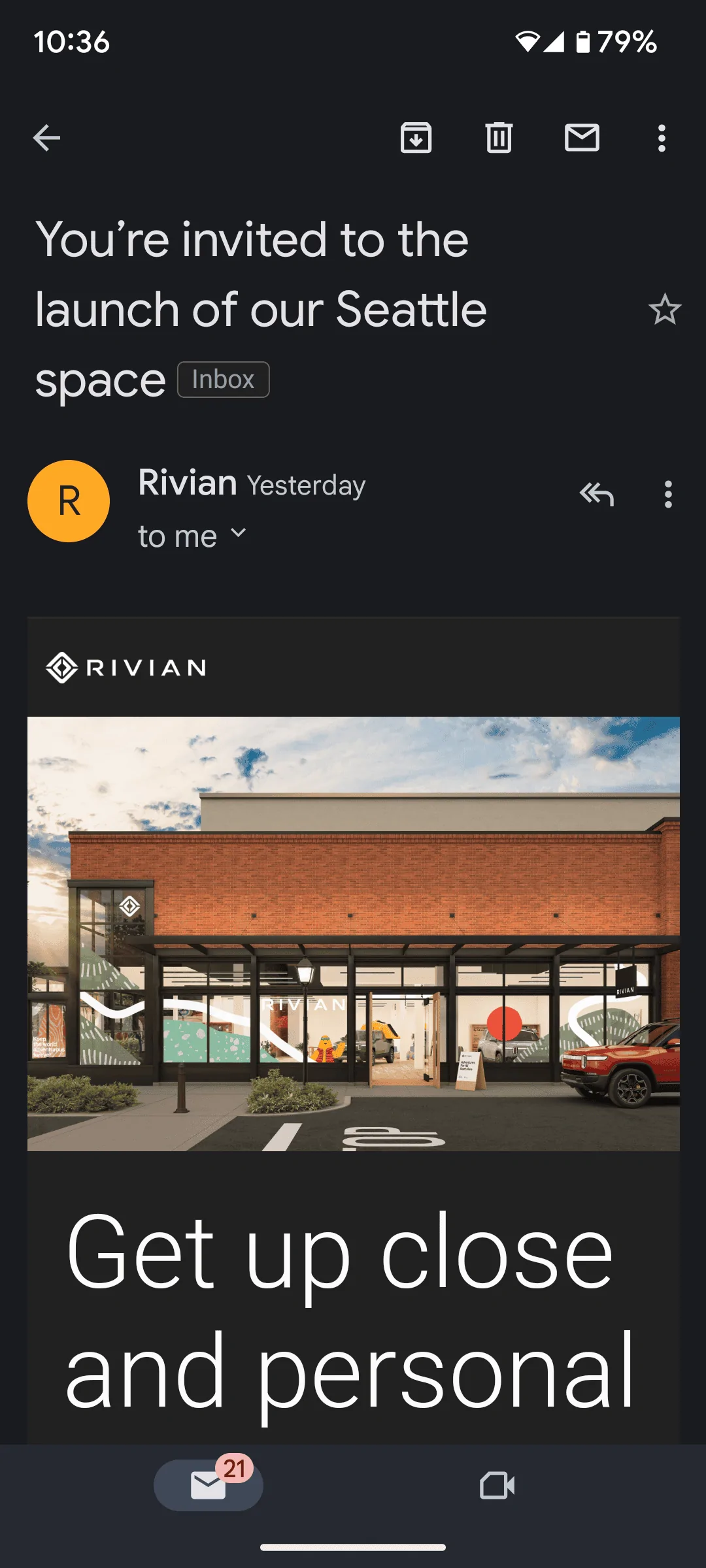 Rivian R1T R1S Seattle grand opening! Screenshot_20230805-103626