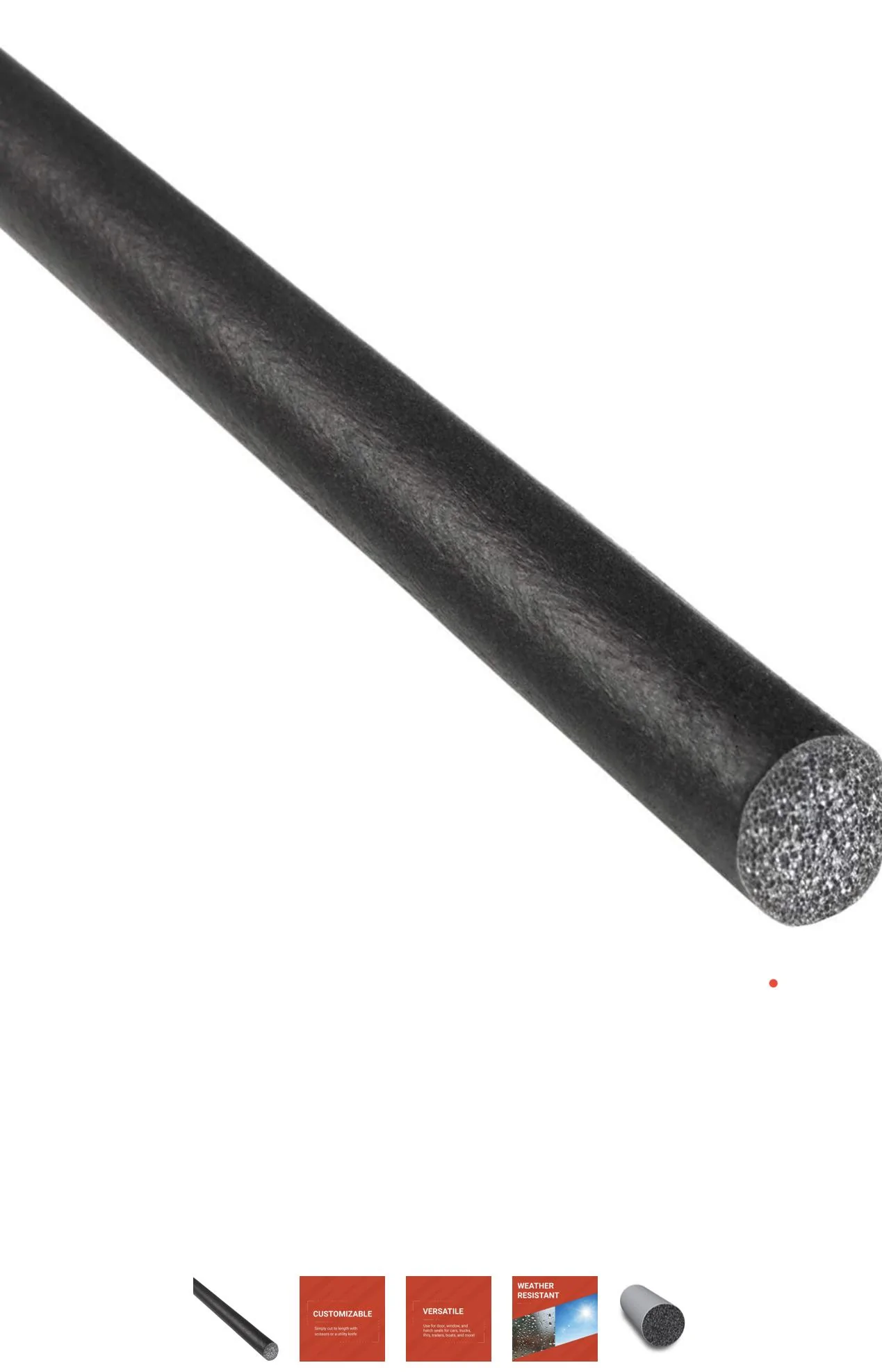 Rivian R1T R1S Wind noise solved at last -- using tube rubber seal IMG_2986