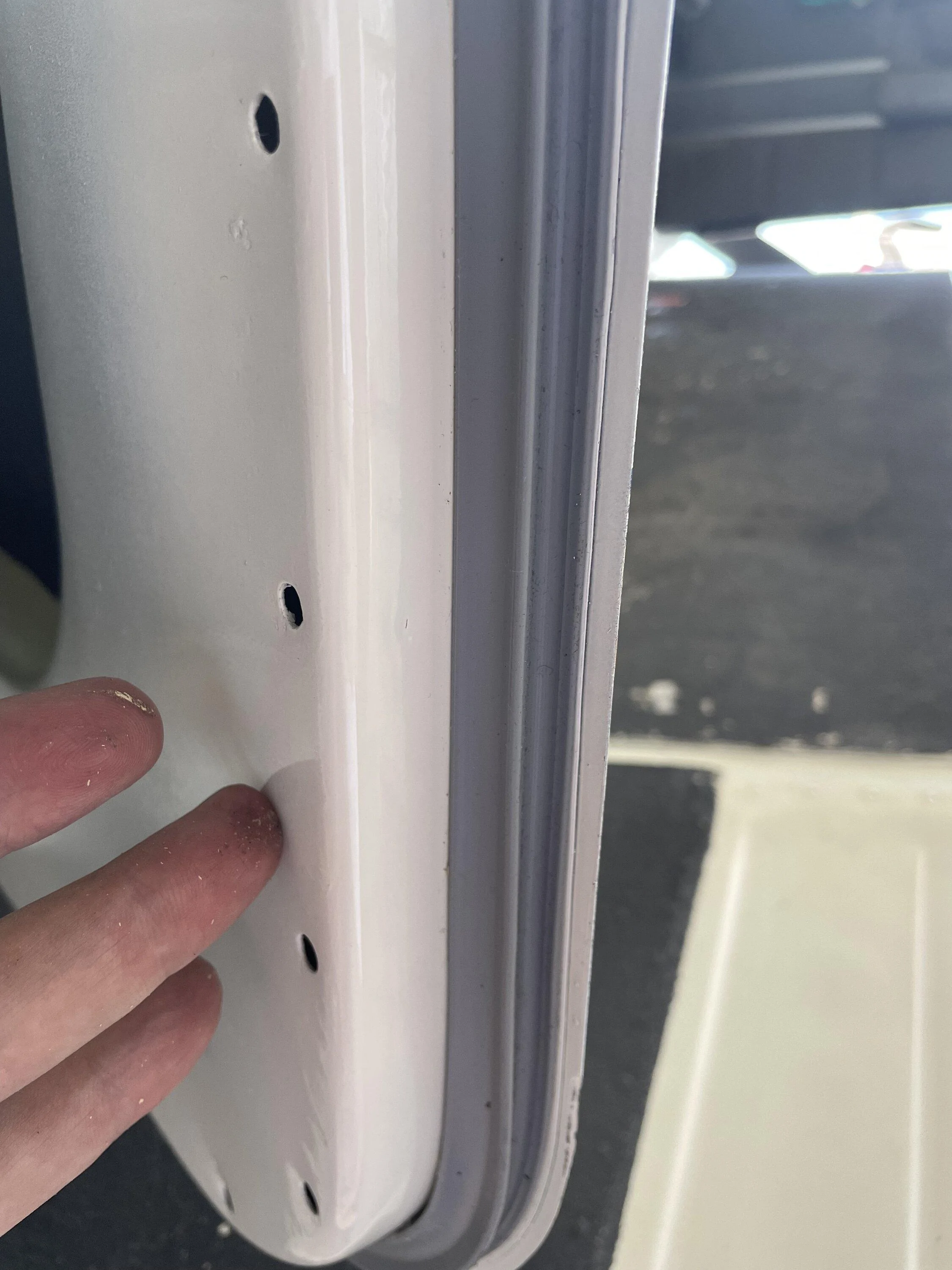 Rivian R1T R1S Wind noise solved at last -- using tube rubber seal 67960236822__7439D9CF-DEE6-4960-A421-4700957D7B93