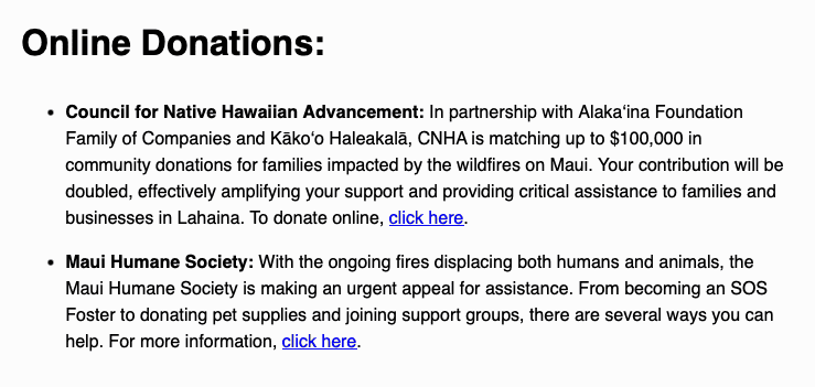 Rivian R1T R1S Maui Wildfire Aid 1691735335462