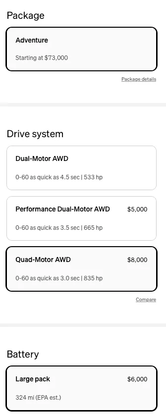 Rivian R1T R1S is this range correct? Screen Shot 2023-08-11 at 10.17.32 AM