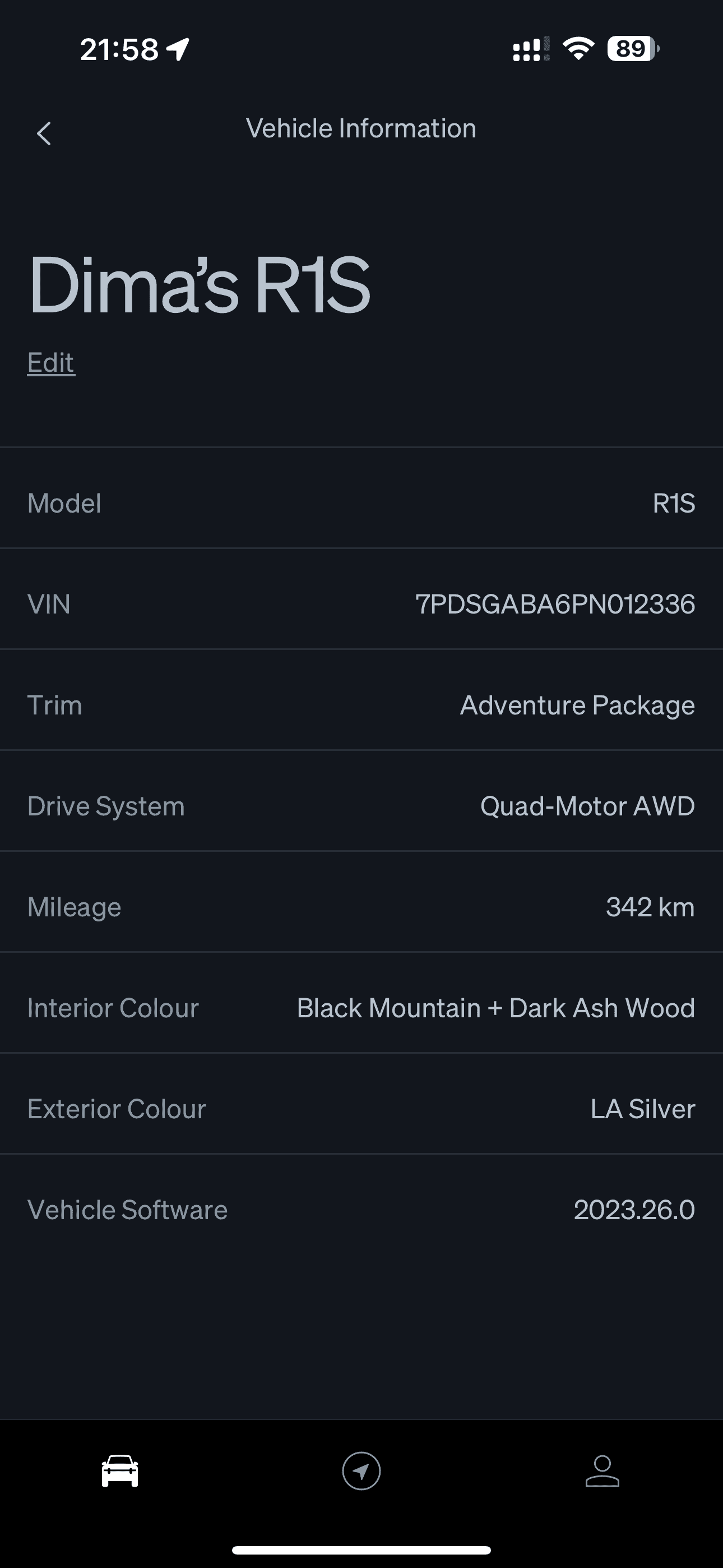 Rivian R1T R1S latest VIN for R1S IMG_6112
