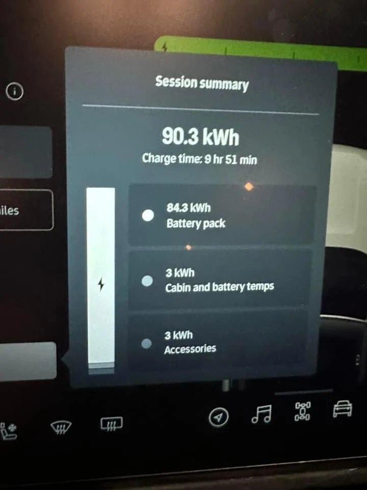 Rivian R1T R1S How much does running the AC reduce range in a Rivian? IMG_2170