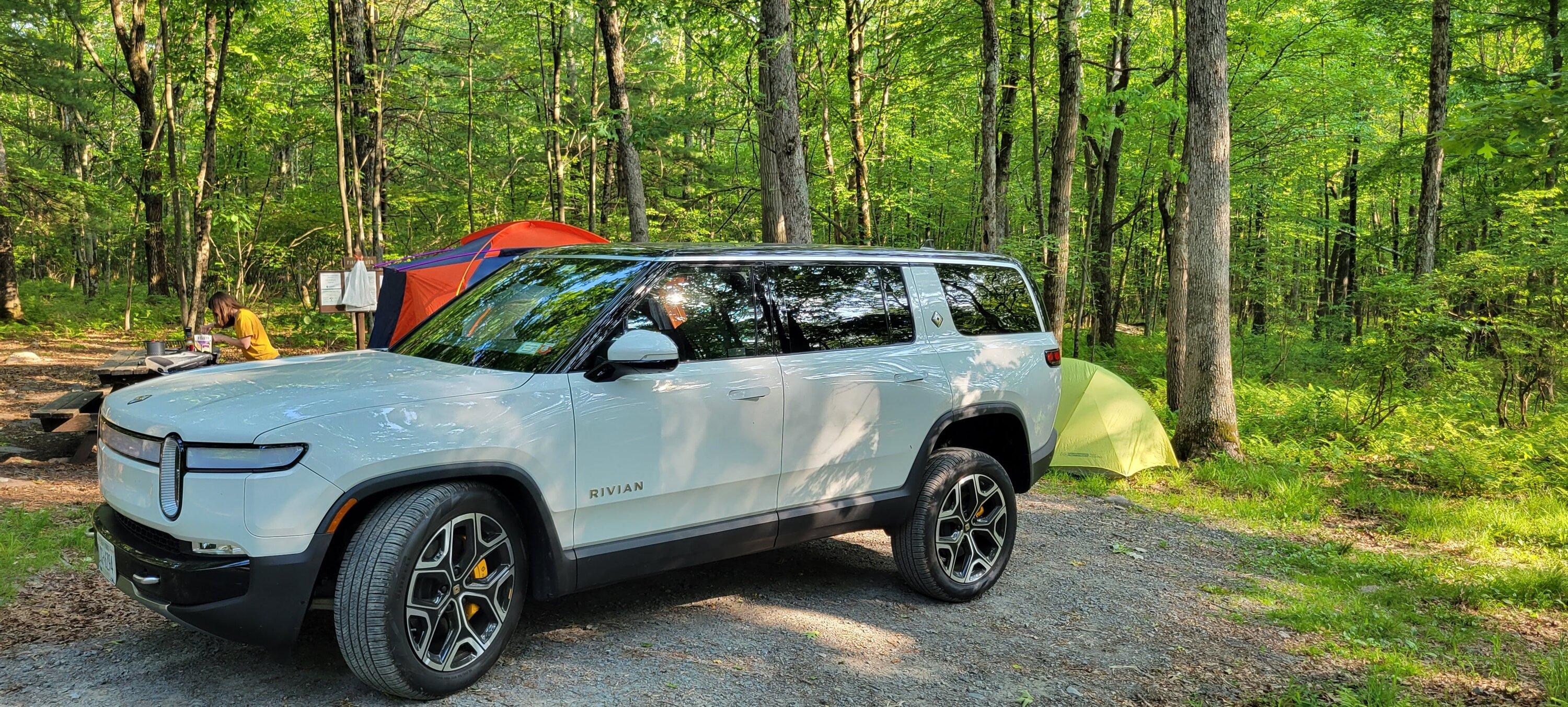 Rivian R1T R1S Camping in R1S - First time thoughts 20230610_174245