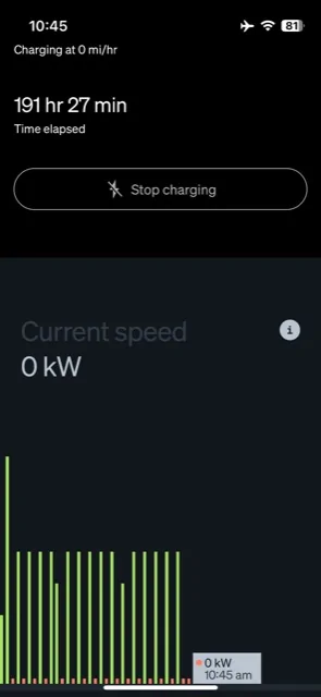Rivian R1T R1S R1S Not Maintaining Charge While Plugged In IMG_1778