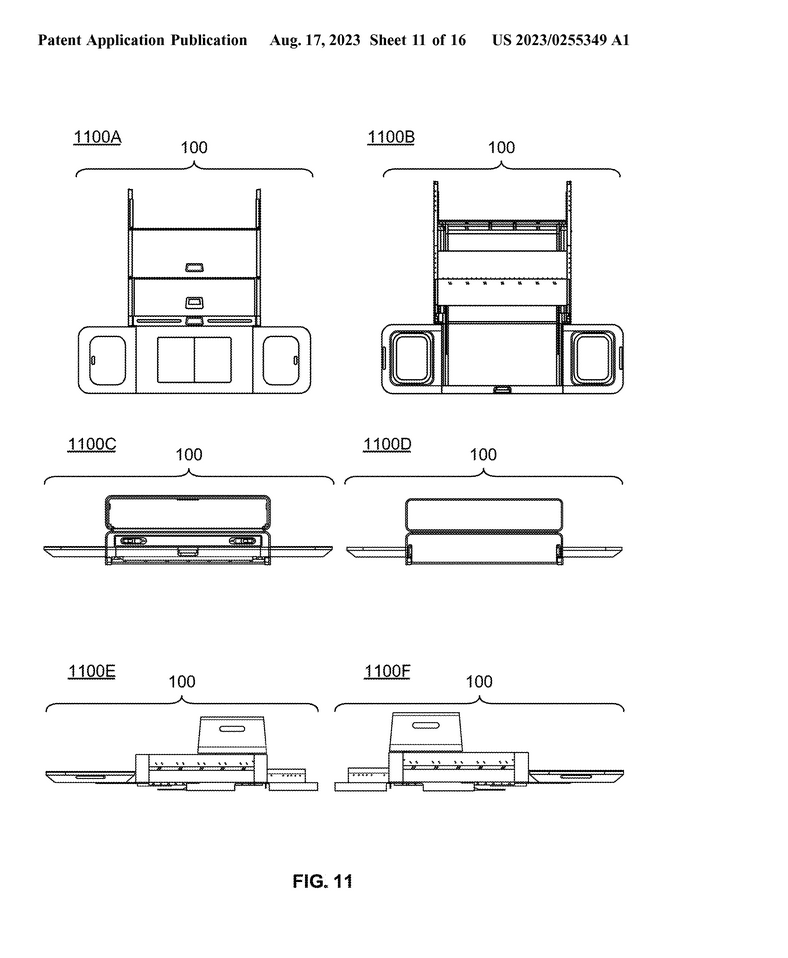 Rivian R1T R1S Rivian Patents R1S Camp Kitchen Design Screenshot 2023-08-18 at 10-45-30 Patent Public Search USPTO