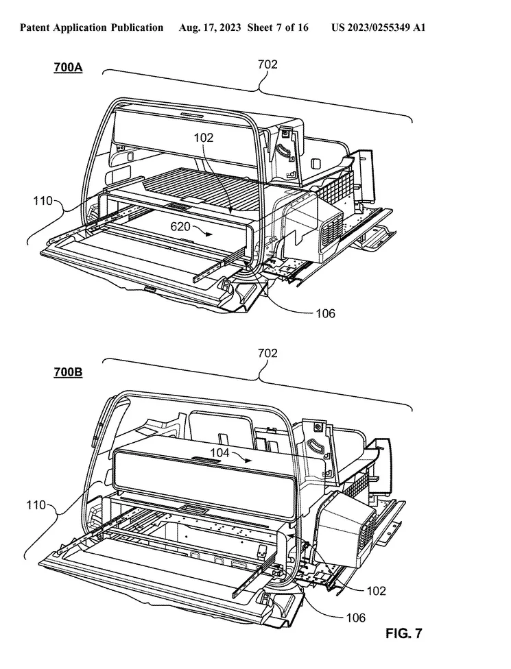 Rivian R1T R1S Rivian Patents R1S Camp Kitchen Design Screenshot 2023-08-18 at 10-45-13 Patent Public Search USPTO