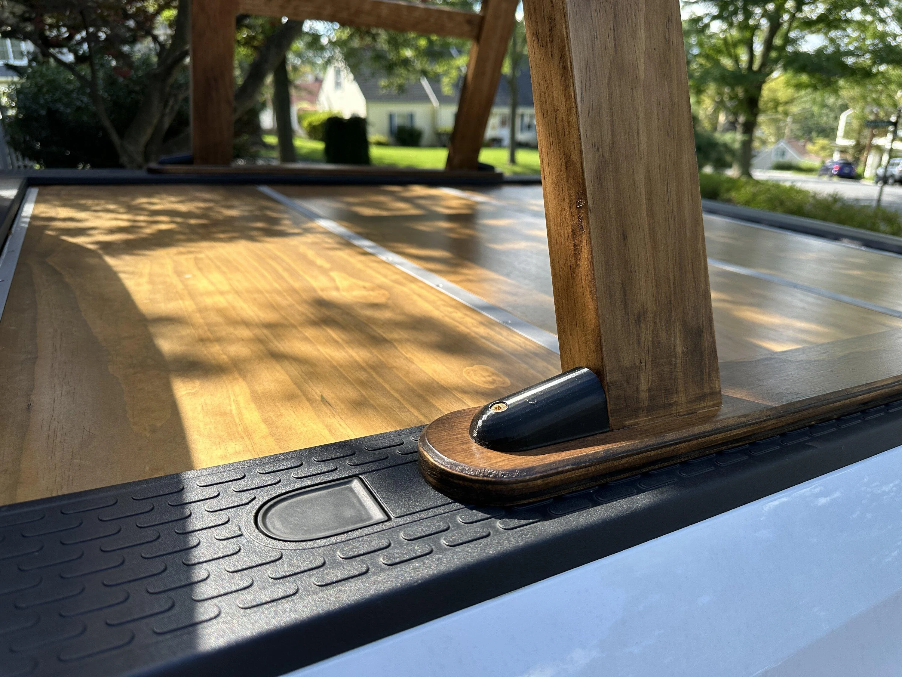Rivian R1T R1S DIY Ladder Rack using wood 20230818_194701175_iOS
