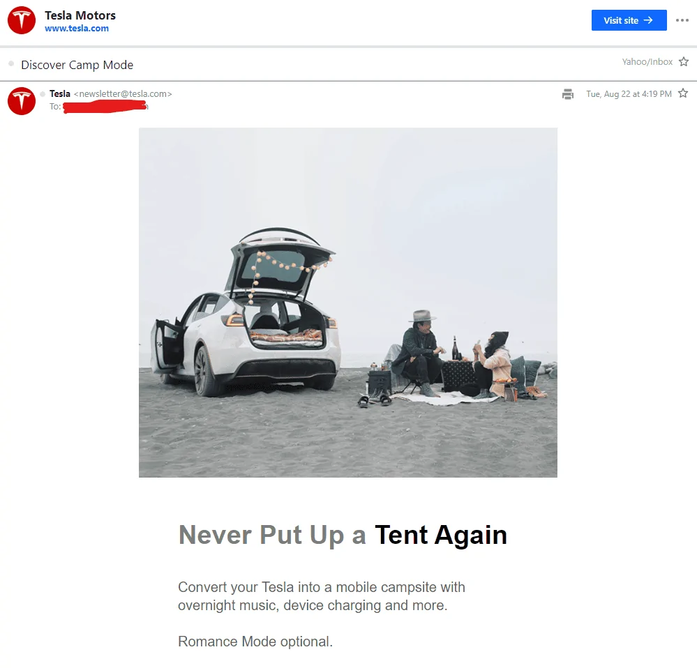 Rivian R1T R1S Tesla Camp Mode 1692744790448