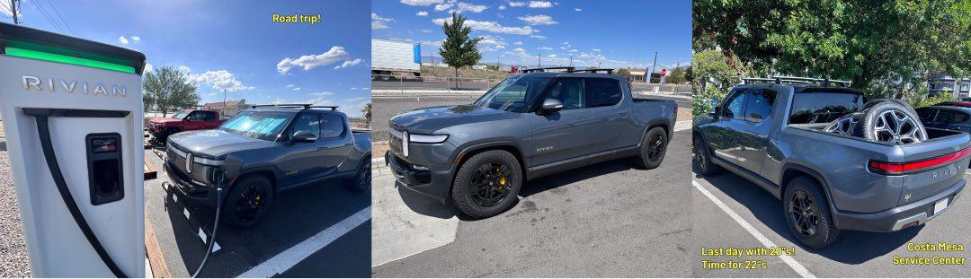 Rivian R1T R1S FOR SALE - 20" AT Darks + Spare - $4800 Glam 2