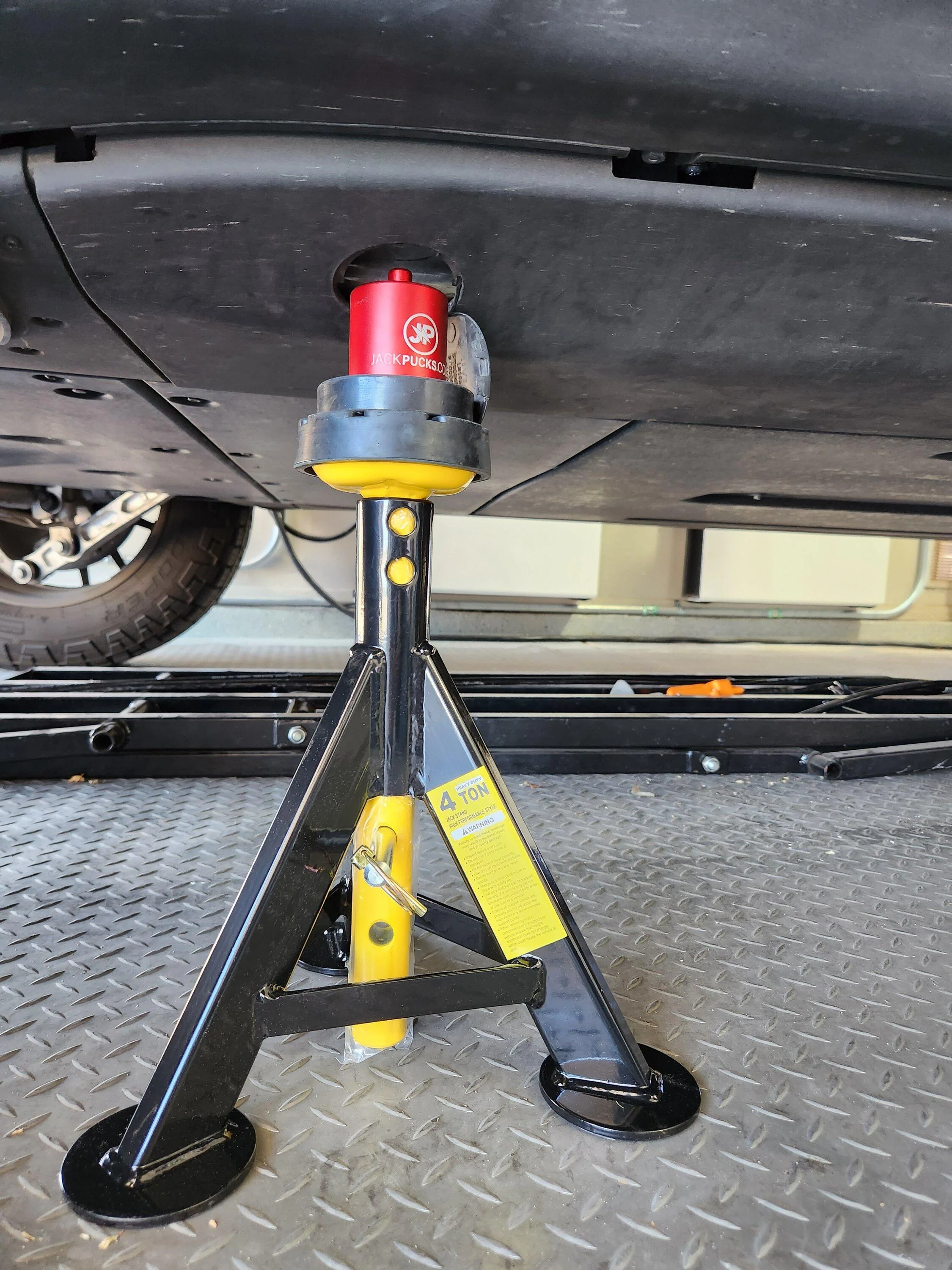 Rivian R1T R1S First tire rotation completed -- my experience 20230504_122850