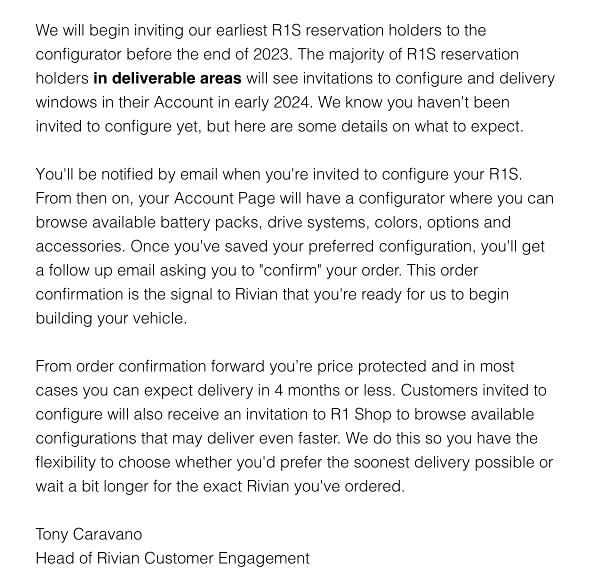 Rivian R1T R1S August delivery updates are in! What is your new estimated delivery window? Screenshot 2023-08-24 at 12.54.44 PM