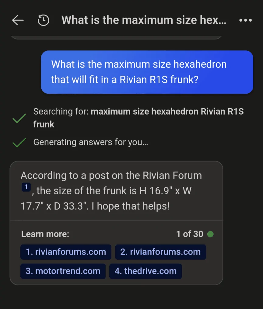 Rivian R1T R1S Frunk Fridge Update. Dometic? Screenshot_20230826-095945
