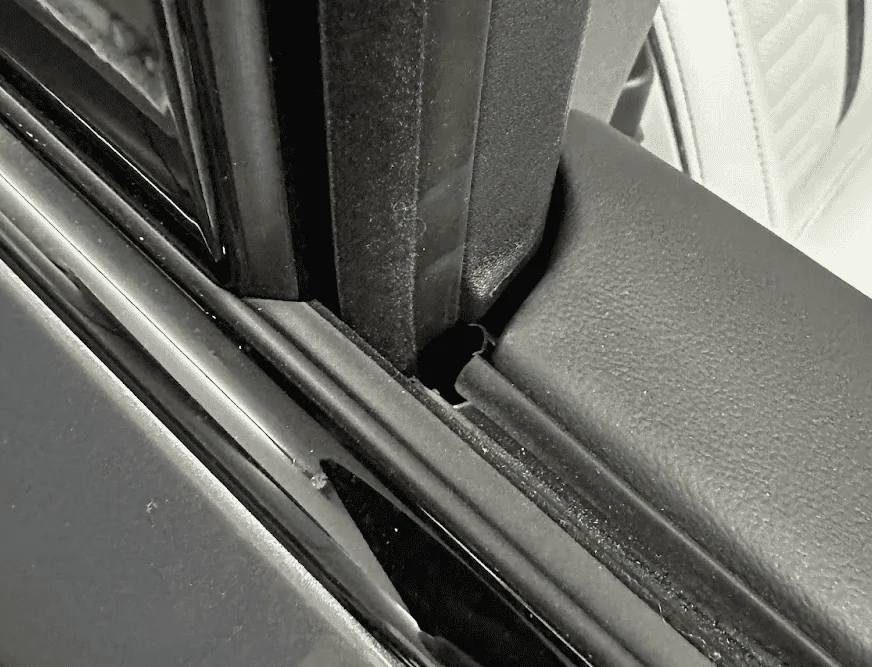 Rivian R1T R1S Wind noise - Window Gaskets misaligned? 1693266473935
