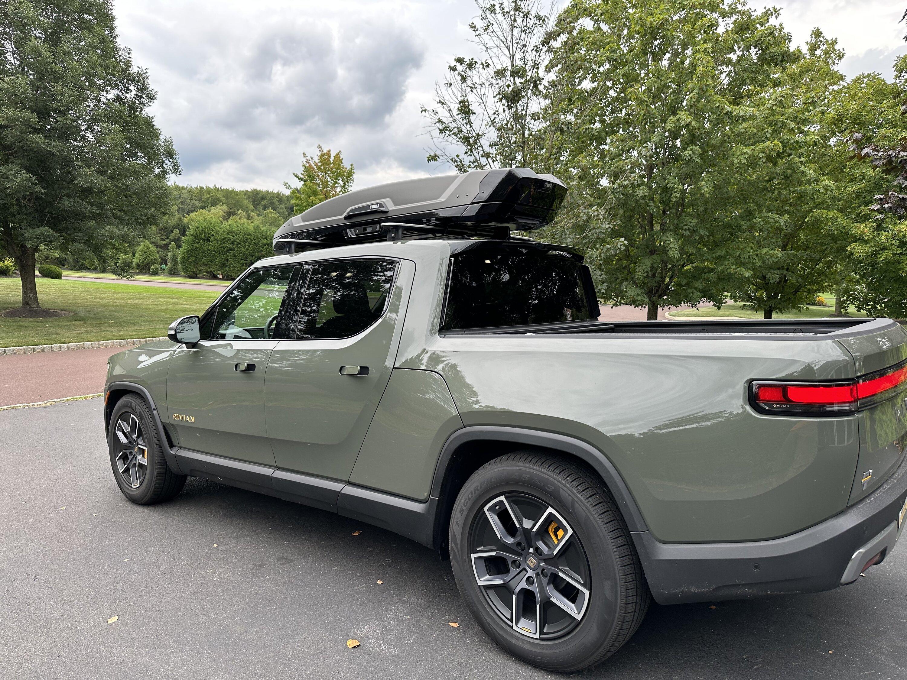 Rivian R1T R1S Roof cargo box recommendations IMG_2560