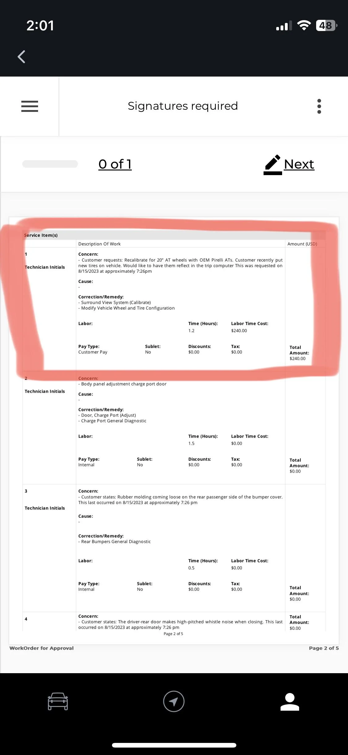 Rivian R1T R1S OTA Tire Size Update IMG_3572