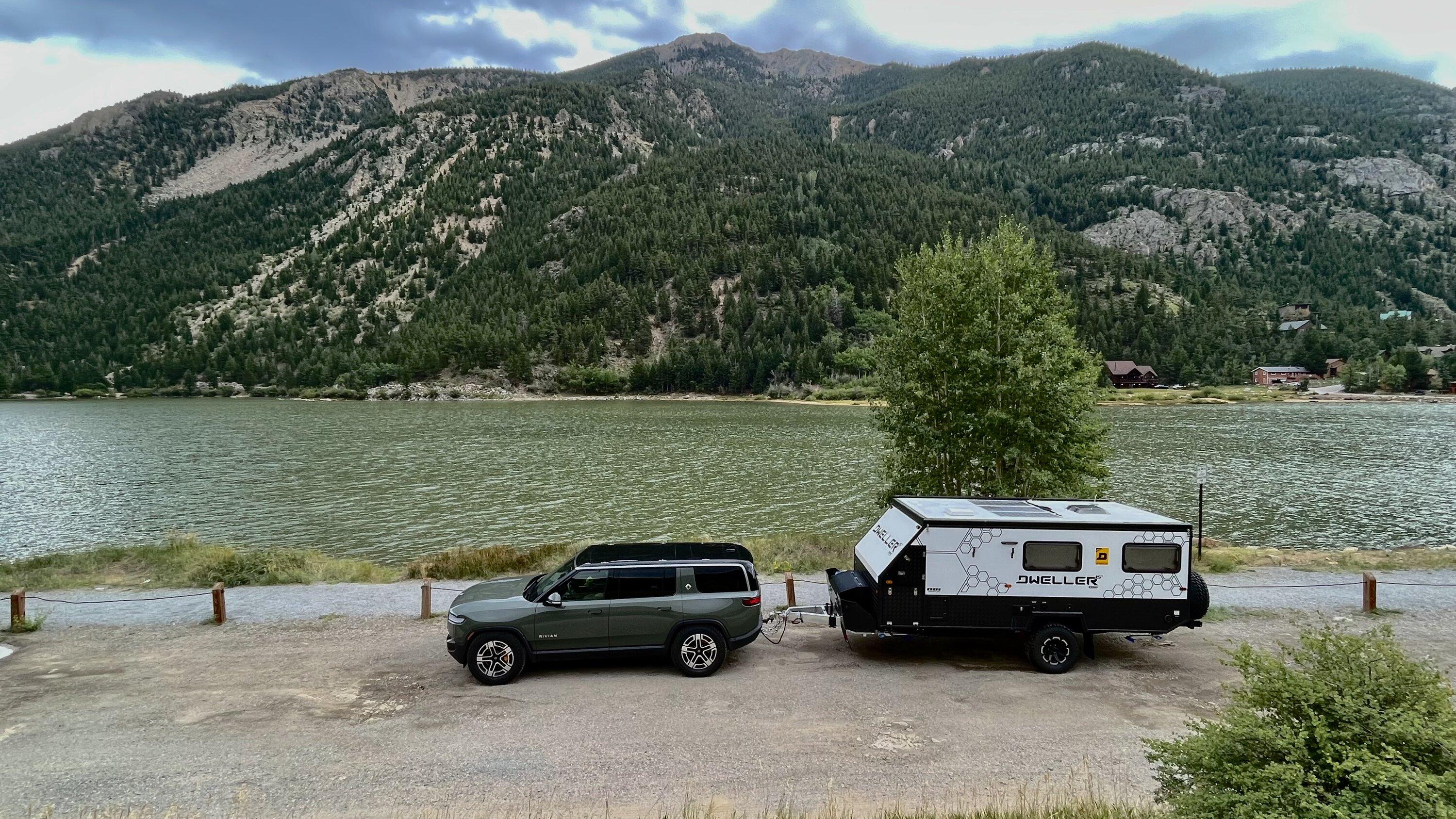Rivian R1T R1S >2,300 mi. Towing DWELLER Trailer w/ R1S IMG_0842