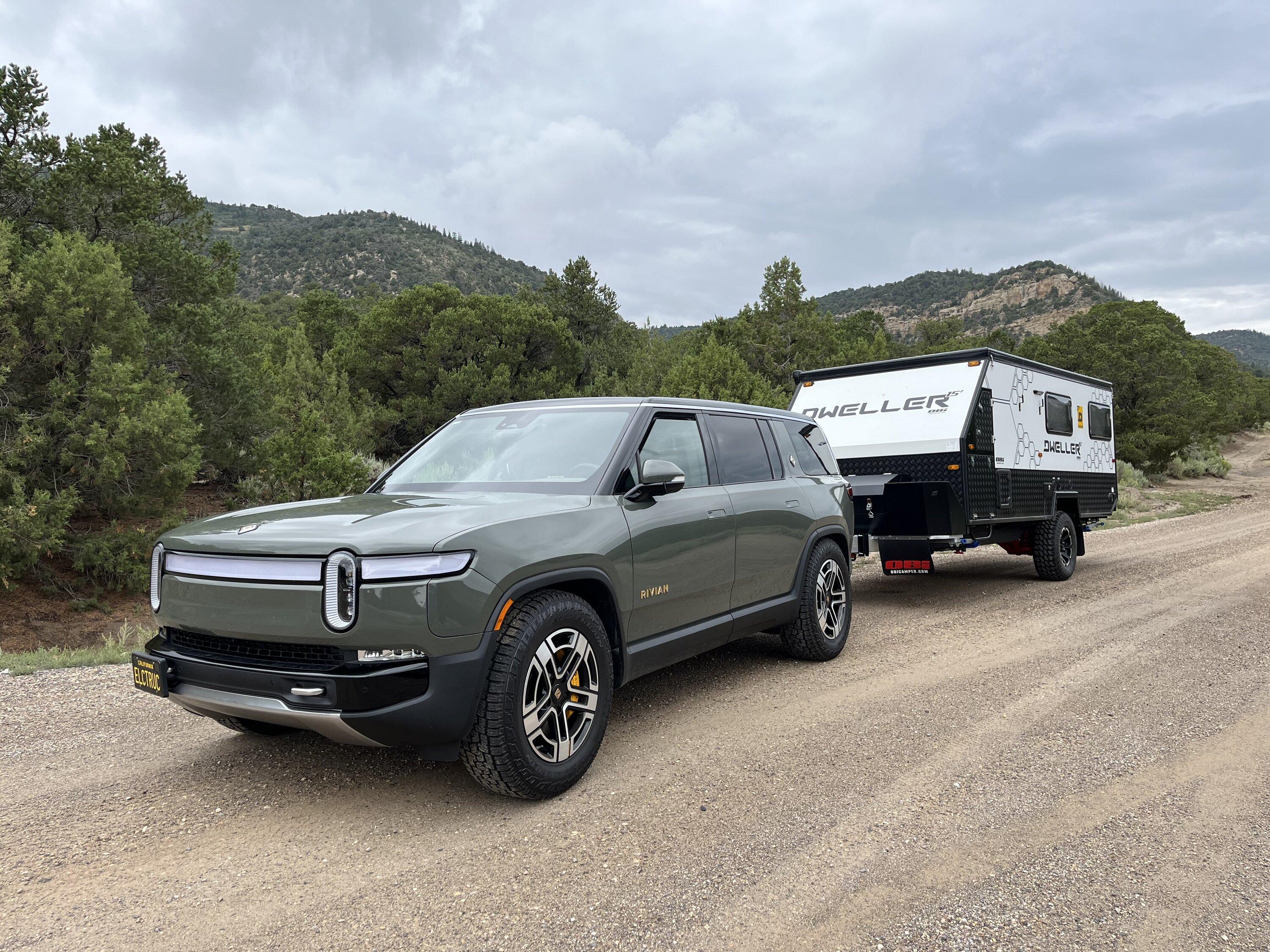 Rivian R1T R1S >2,300 mi. Towing DWELLER Trailer w/ R1S IMG_0630