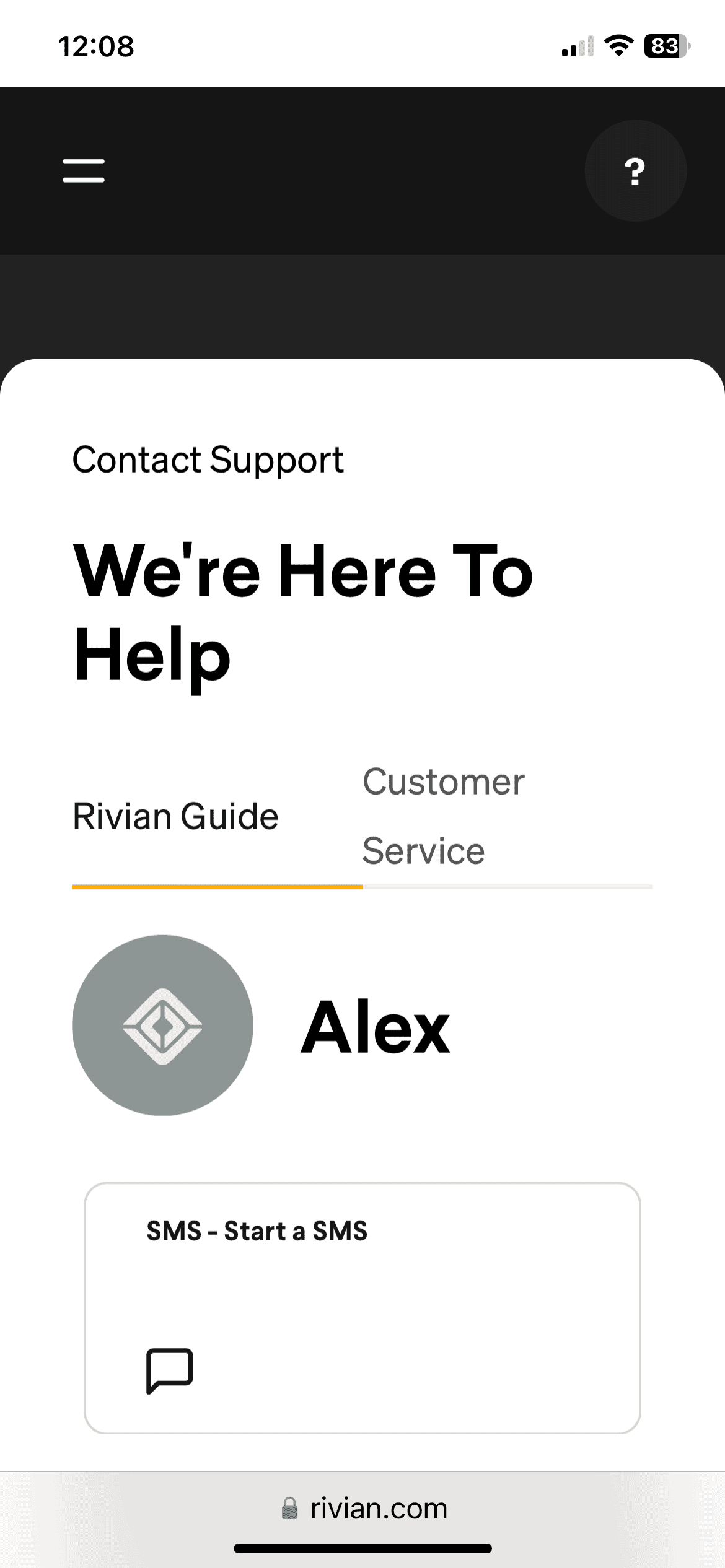 Rivian R1T R1S When is a Guide assigned during purchase process? IMG_1079