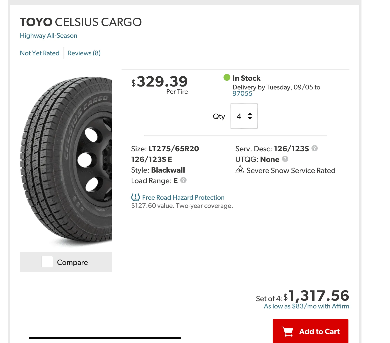 Rivian R1T R1S 20" Tire Alternatives that are Snow Rated? 1693548504691