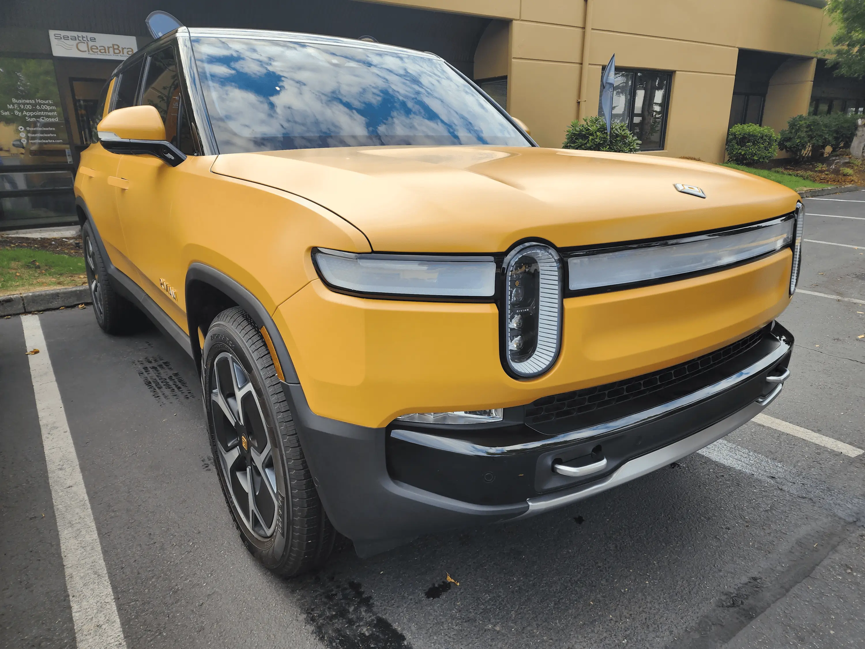 Rivian R1T R1S TWO?! Xpel STEALTH PPF Rivian R1S's Paint Protection Chrome Delete Ceramic Coating 1693594021296
