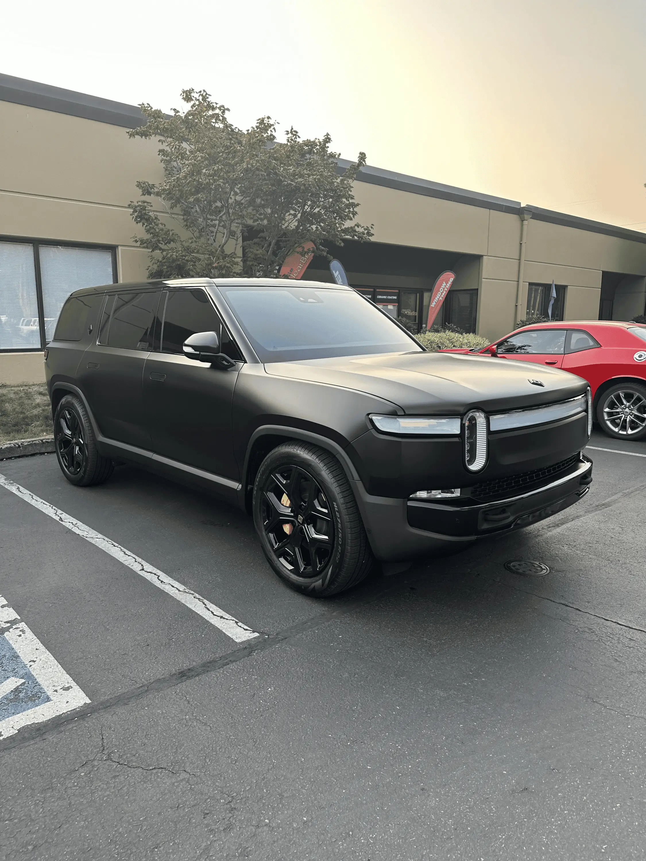Rivian R1T R1S TWO?! Xpel STEALTH PPF Rivian R1S's Paint Protection Chrome Delete Ceramic Coating 1693595418784