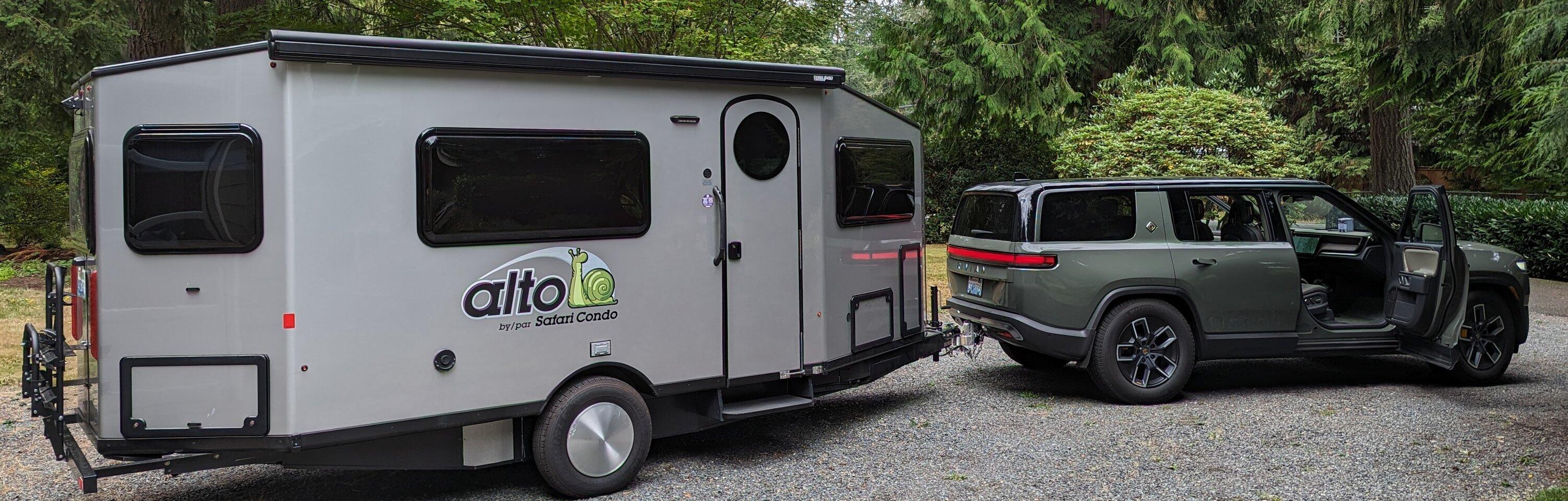 Rivian R1T R1S Towing + Efficiency: Please post your experience! Lake Easton tri