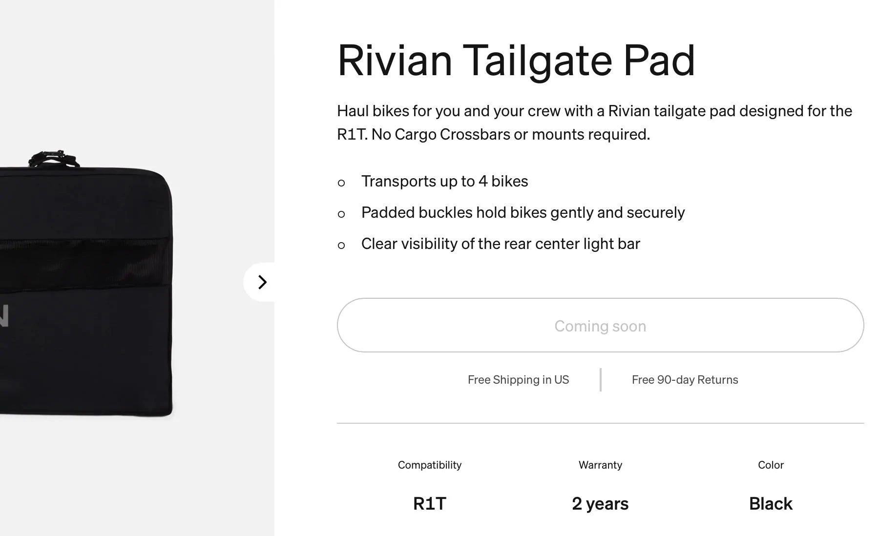 Rivian R1T R1S Rivian R1T tailgate pad installed review: it's a winner (with a caveat) Rivian Tailgate Pad
