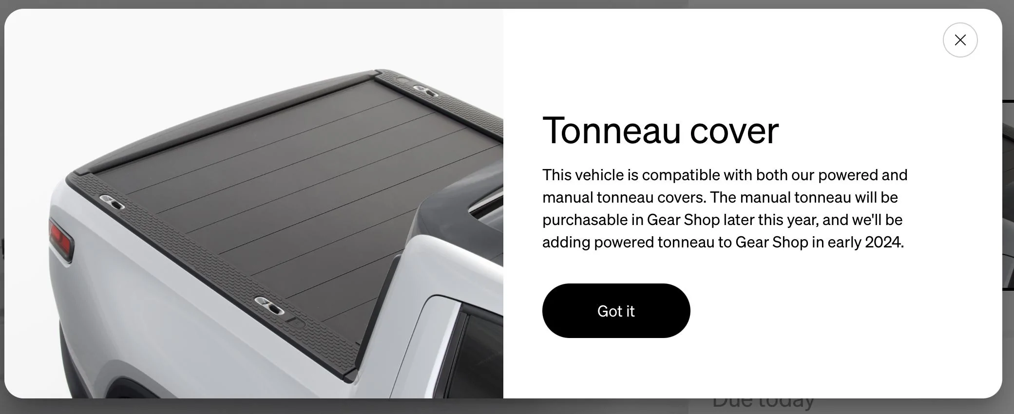 Rivian R1T R1S Discovered that R1T Powered Tonneau Available in Gear Shop Early 2024?! IMG_0089