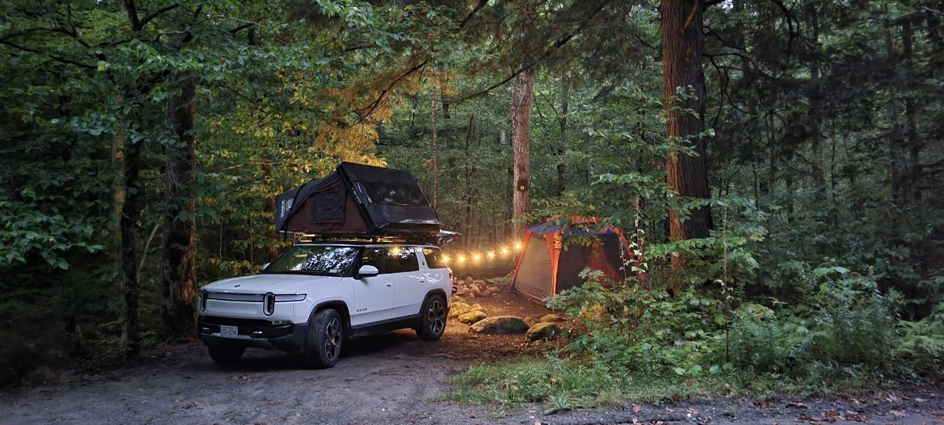Rivian R1T R1S Two weekends in the Adirondacks; +1 for Rivian Nav./Mapbox? 20230826_200714