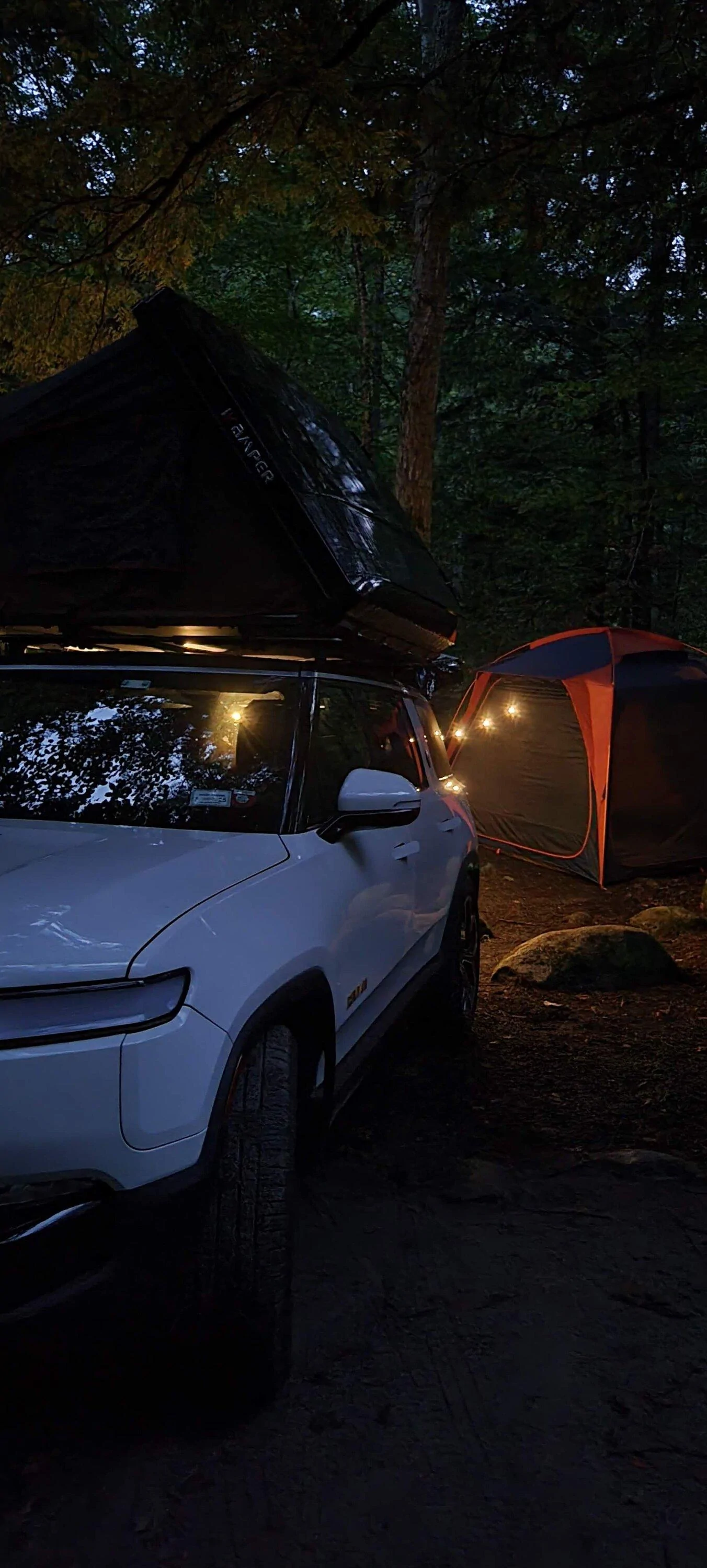 Rivian R1T R1S Two weekends in the Adirondacks; +1 for Rivian Nav./Mapbox? 20230826_200947
