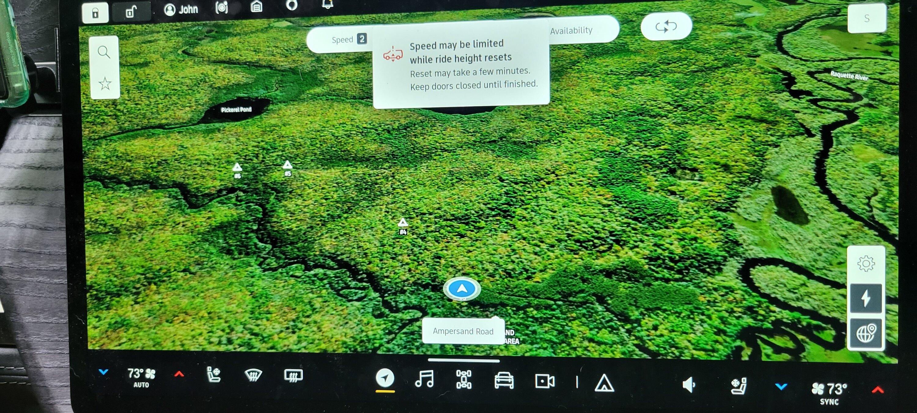 Rivian R1T R1S Two weekends in the Adirondacks; +1 for Rivian Nav./Mapbox? 20230903_093920