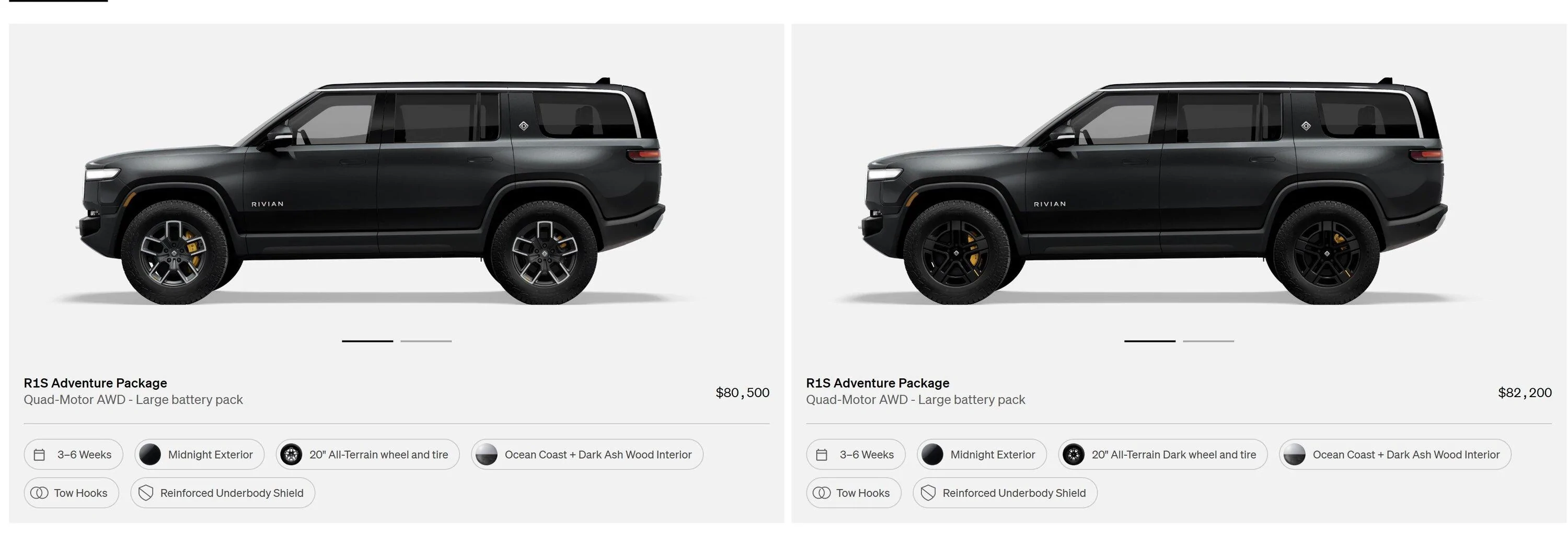 Rivian R1T R1S Launch edition R1S R1S with OC 2023Sep06