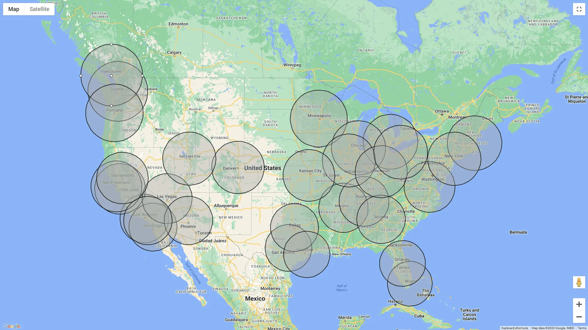 Rivian R1T R1S 200 miles (by flight) from closest Service Center is the confirmed Delivery Eligibility Area 1694103793504