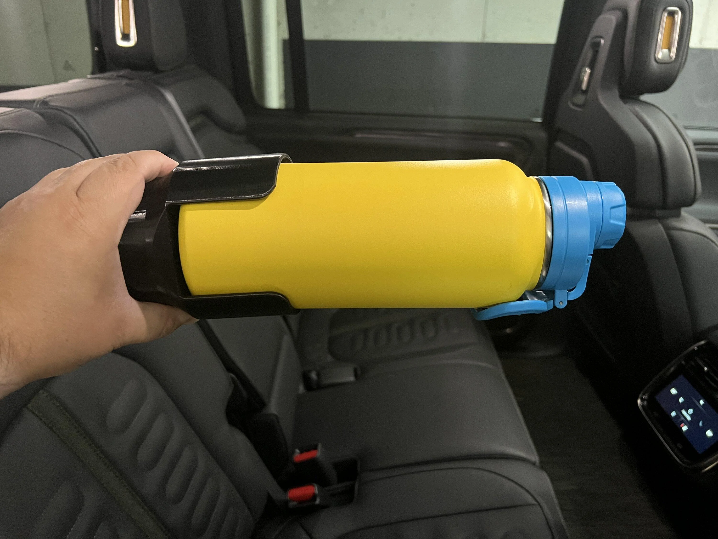 Rivian R1T R1S NEW - OpenSource EV Slim Stowable Cup Holder Expander IMG_1850