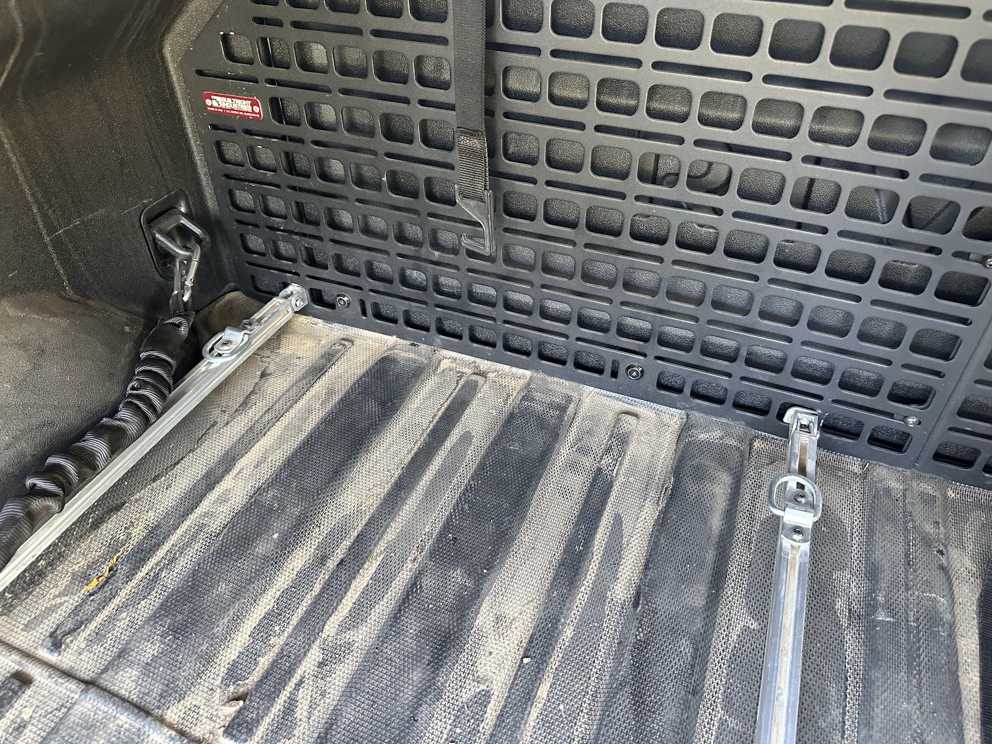 Rivian R1T R1S Rivian R1T No Drill Fridge Slide DIY Installation Walkthrough IMG_5227