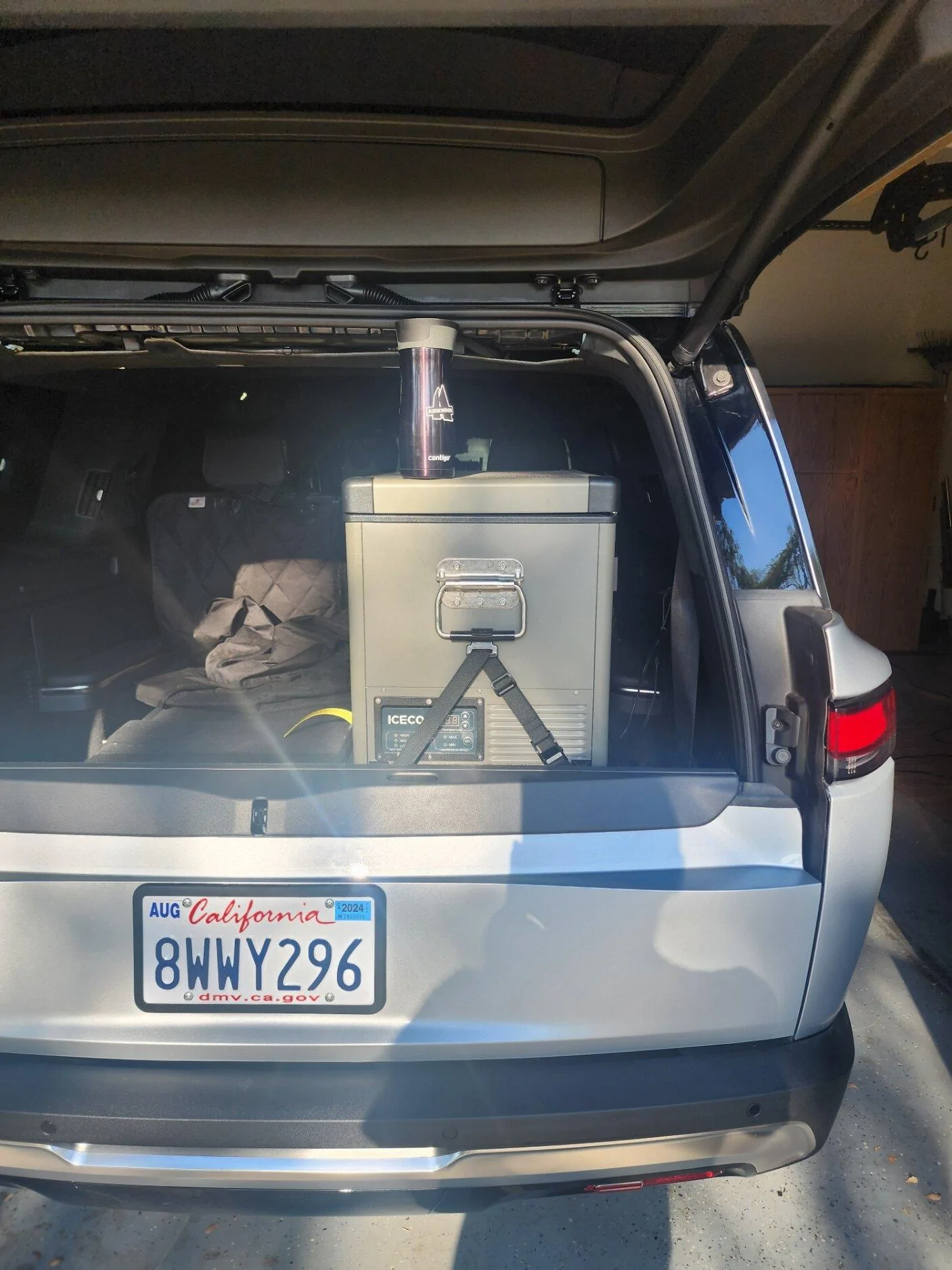 Rivian R1T R1S Fridge Slide for R1S Cargo Area Install (could maybe work for induction burner camp kitchen too?) 20230909_083209