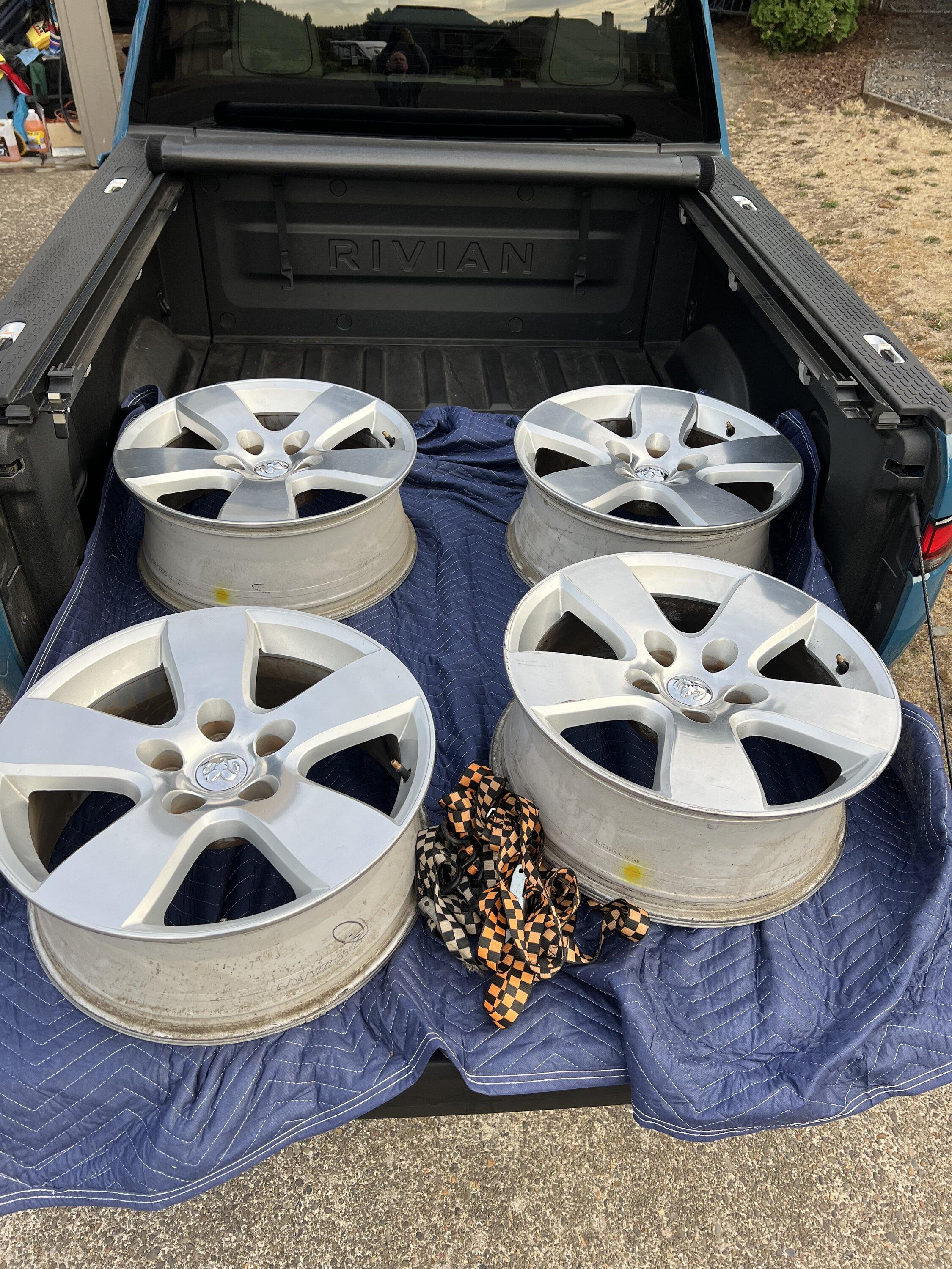 Rivian R1T R1S Affordable Winter Wheels Setup: Ram 2363 IMG_0807