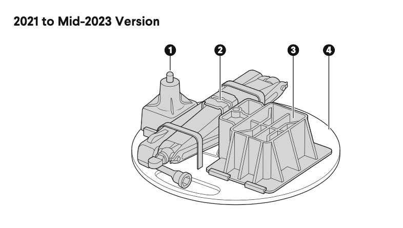 Rivian R1T R1S Rivian Spare Tire Kit - Old vs New (there's a difference) Screenshot 2023-09-12 at 1.06.35 PM