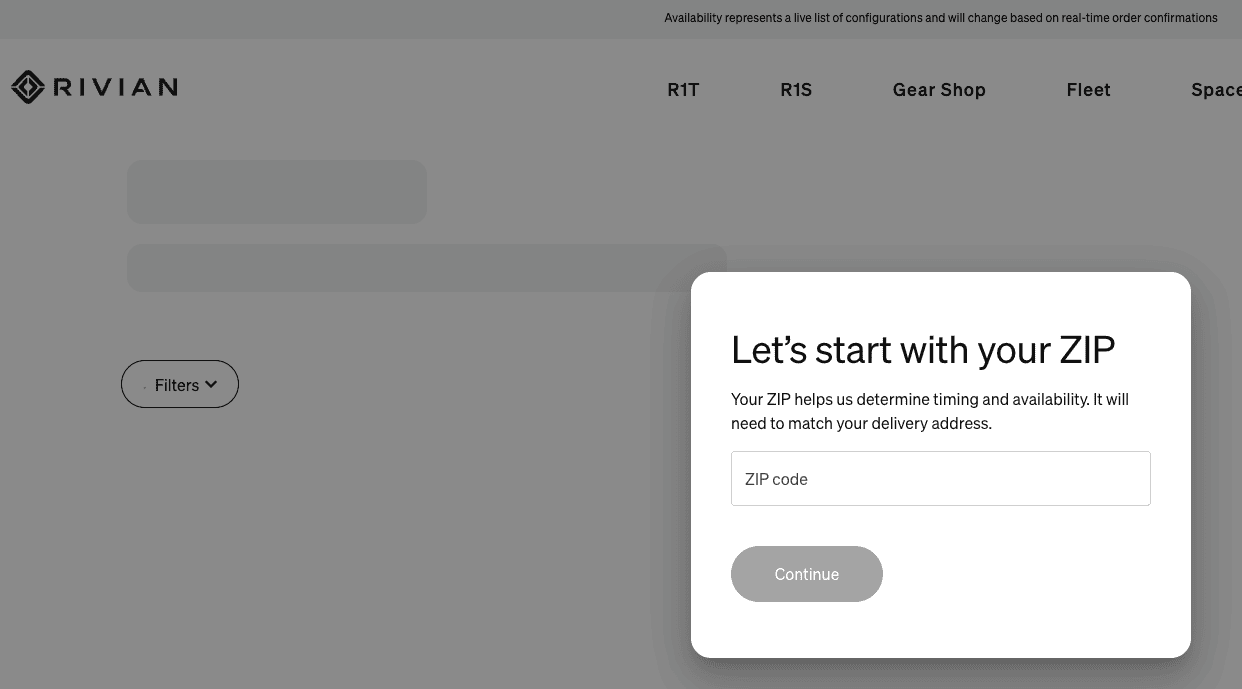 Rivian R1T R1S R1T Shop appears to be accessible to everyone now 1694612629015