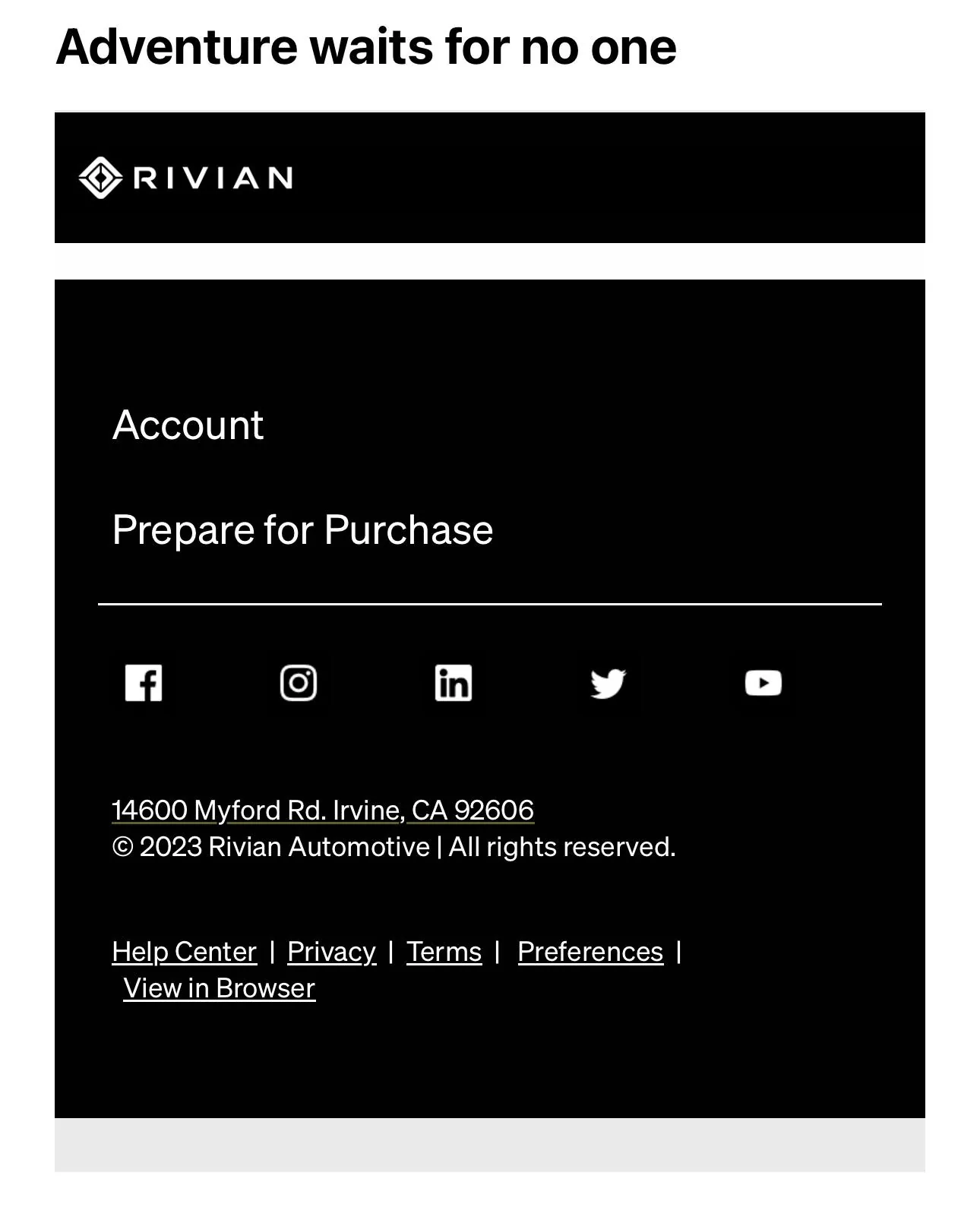 Rivian R1T R1S Got this email. IMG_3826