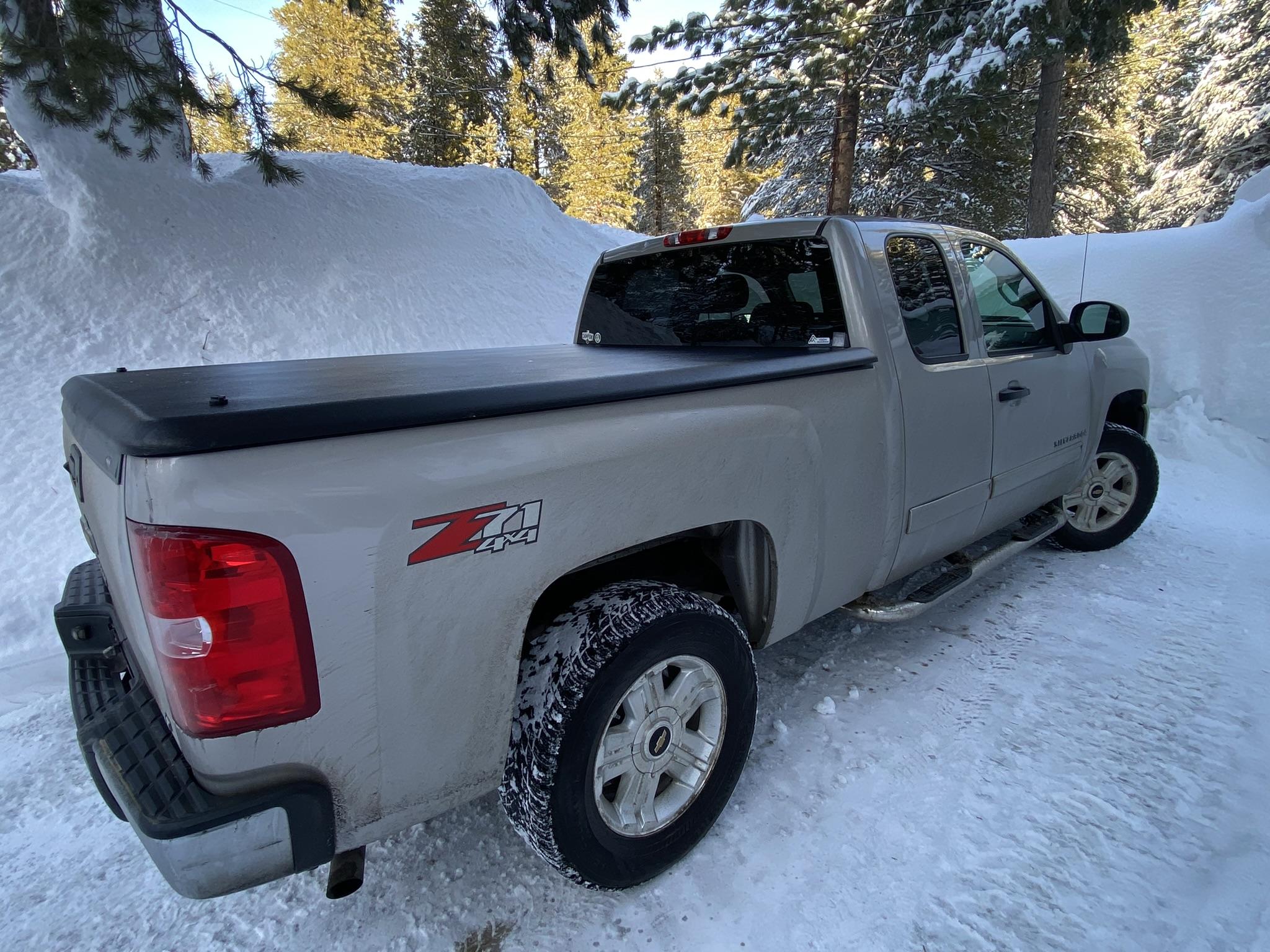 Rivian R1T R1S What Was Your Previous Daily Driver Before Rivian? Silverado snow.JPEG