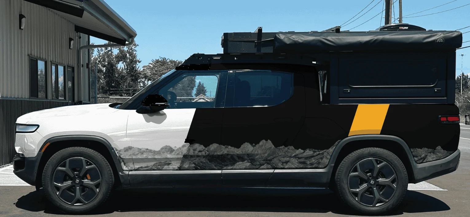 Rivian R1T R1S Wrapping my Rivian 1694737478819