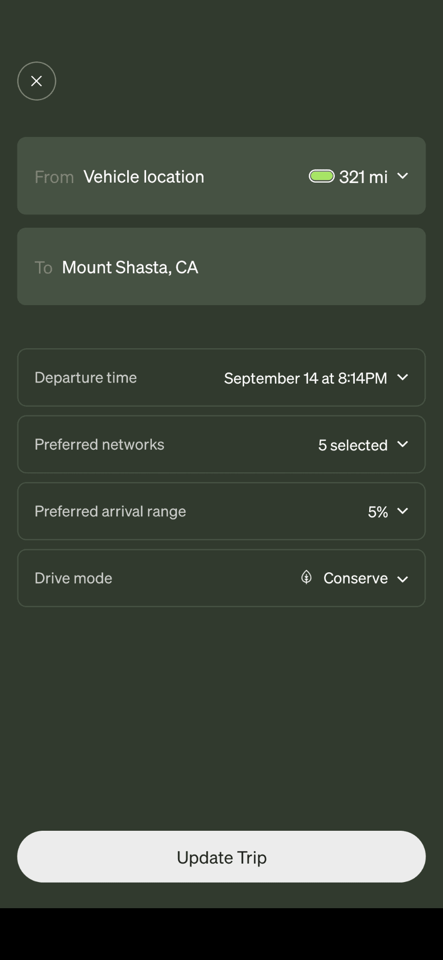 Rivian R1T R1S New mode-aware trip planner buggy 1000002663