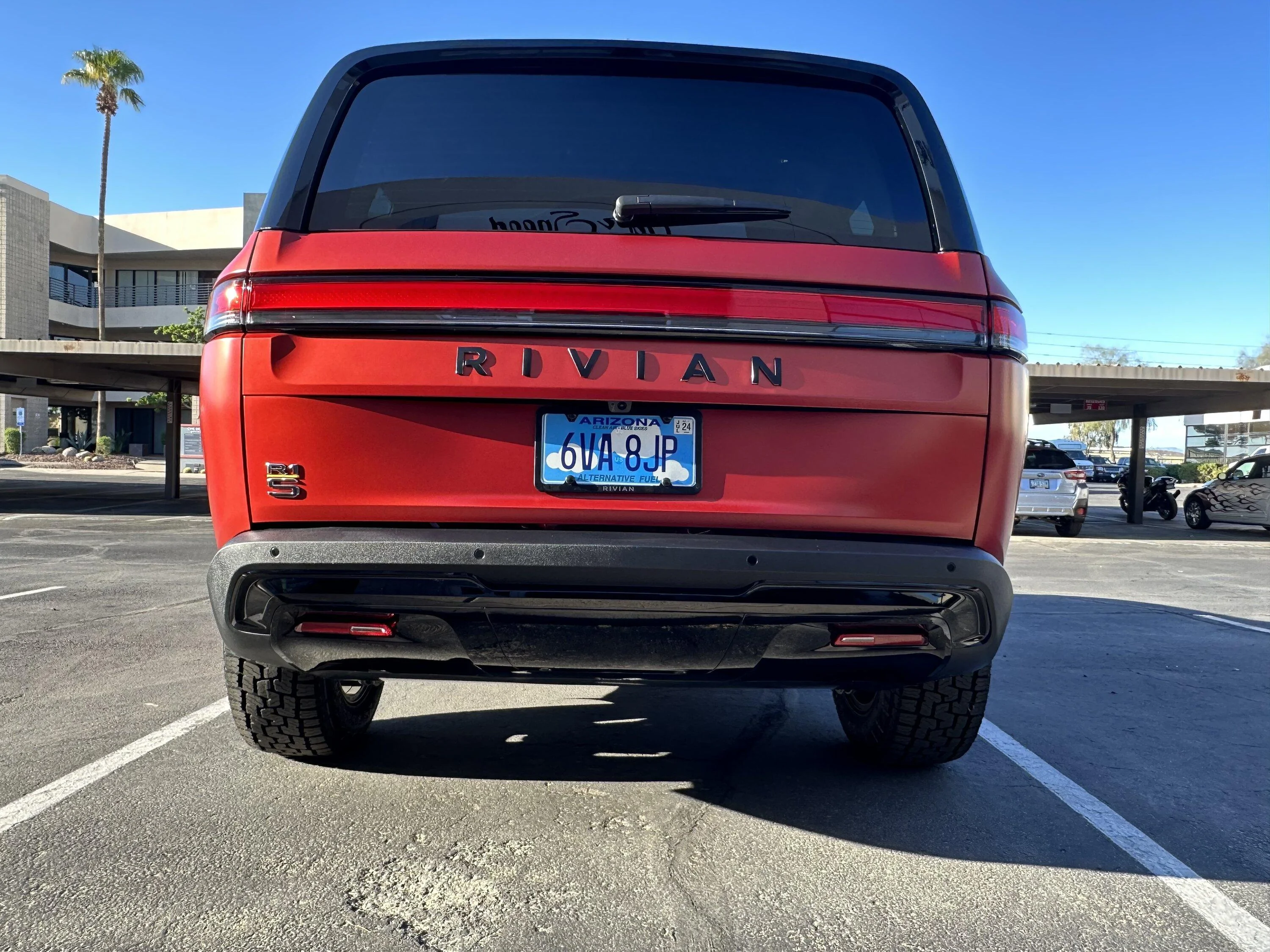 Rivian R1T R1S My Red Canyon R1S in PPF Stealth Wrap IMG_3292