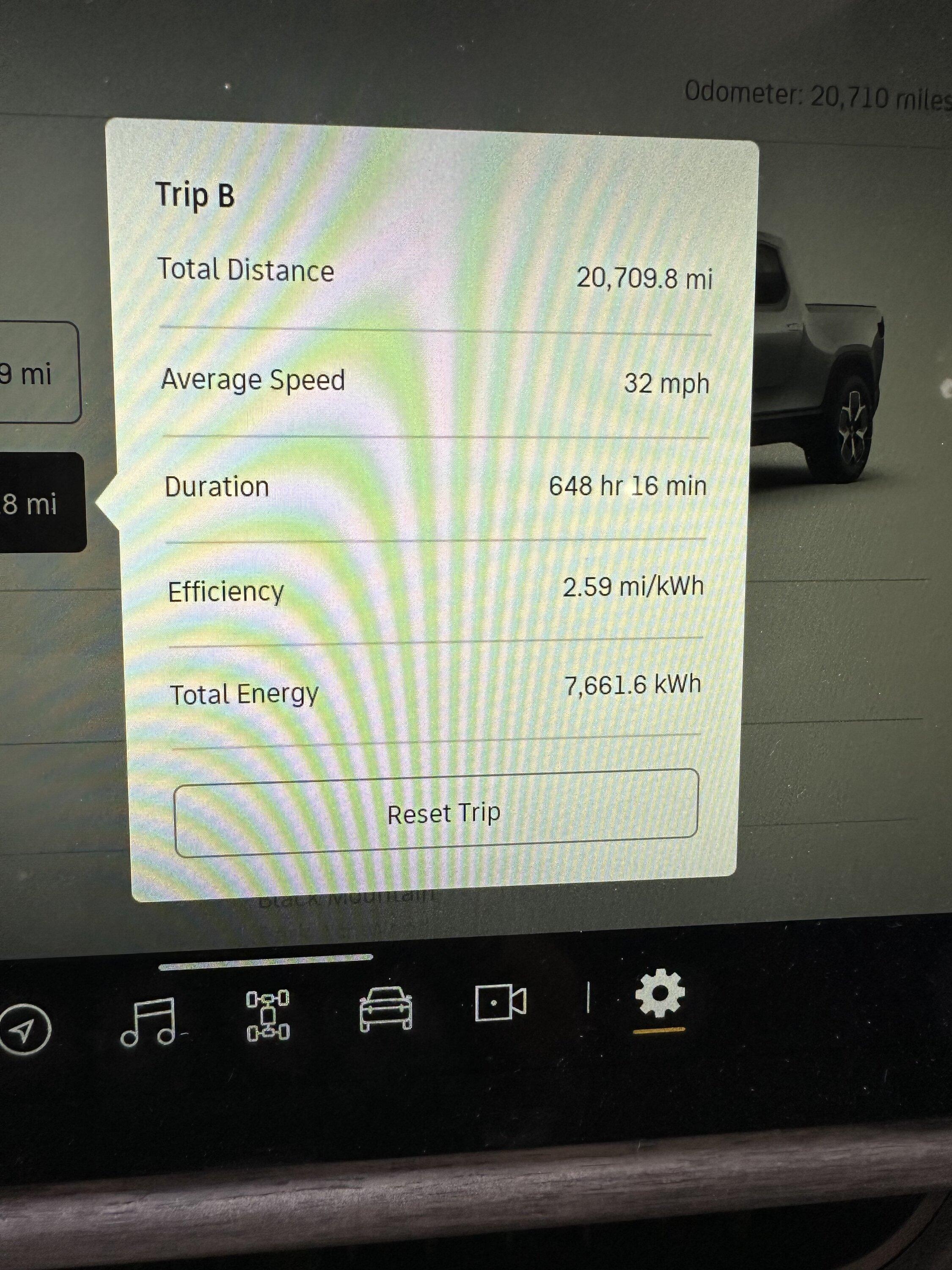 Rivian R1T R1S What is your average miles per kwh? IMG_1285